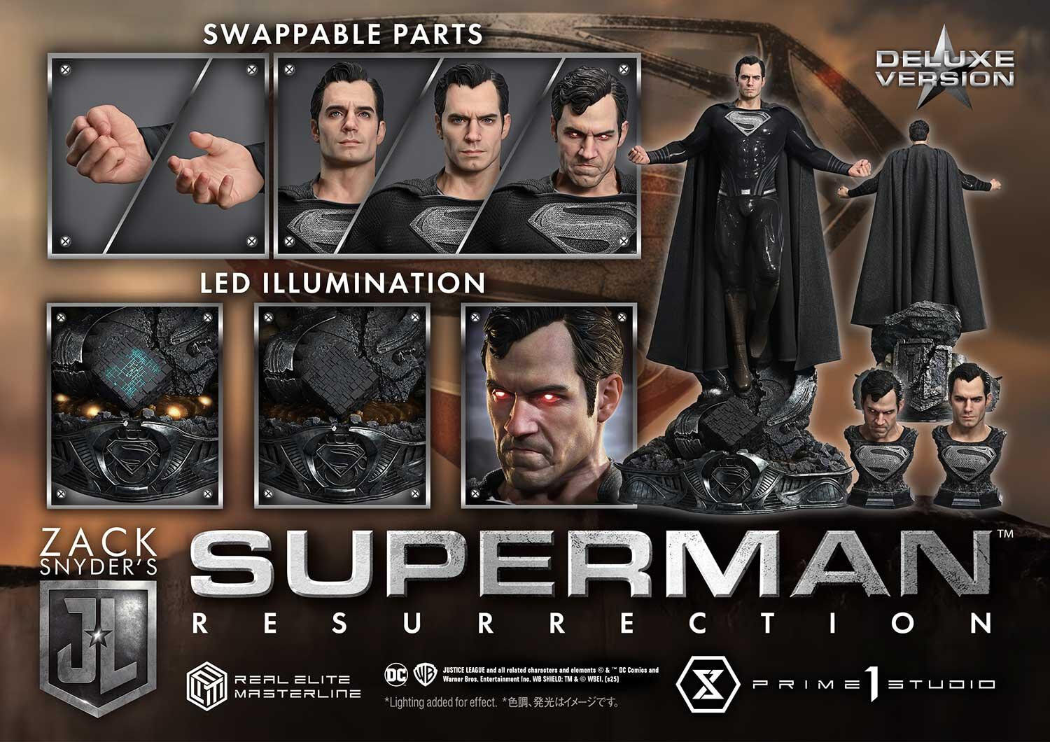 Zack Snyder's Justice League - Superman - Real Elite Masterline (REMJL-01DX) - 1/3 - Resurrection, DX Version (Prime 1 Studio) photo 64