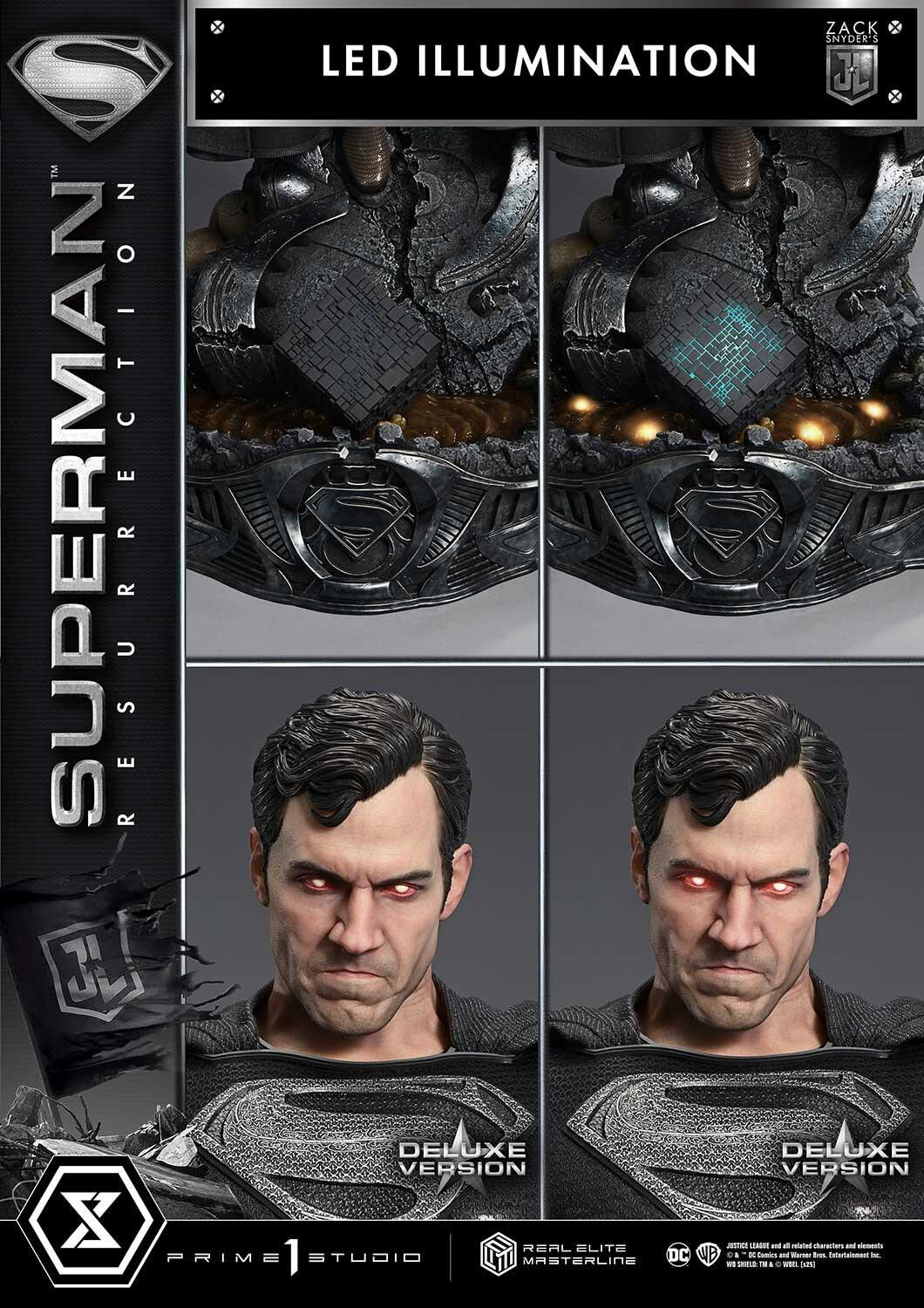 Zack Snyder's Justice League - Superman - Real Elite Masterline (REMJL-01DXS) - 1/3 - Resurrection, DX Bonus Version (Prime 1 Studio) photo 71