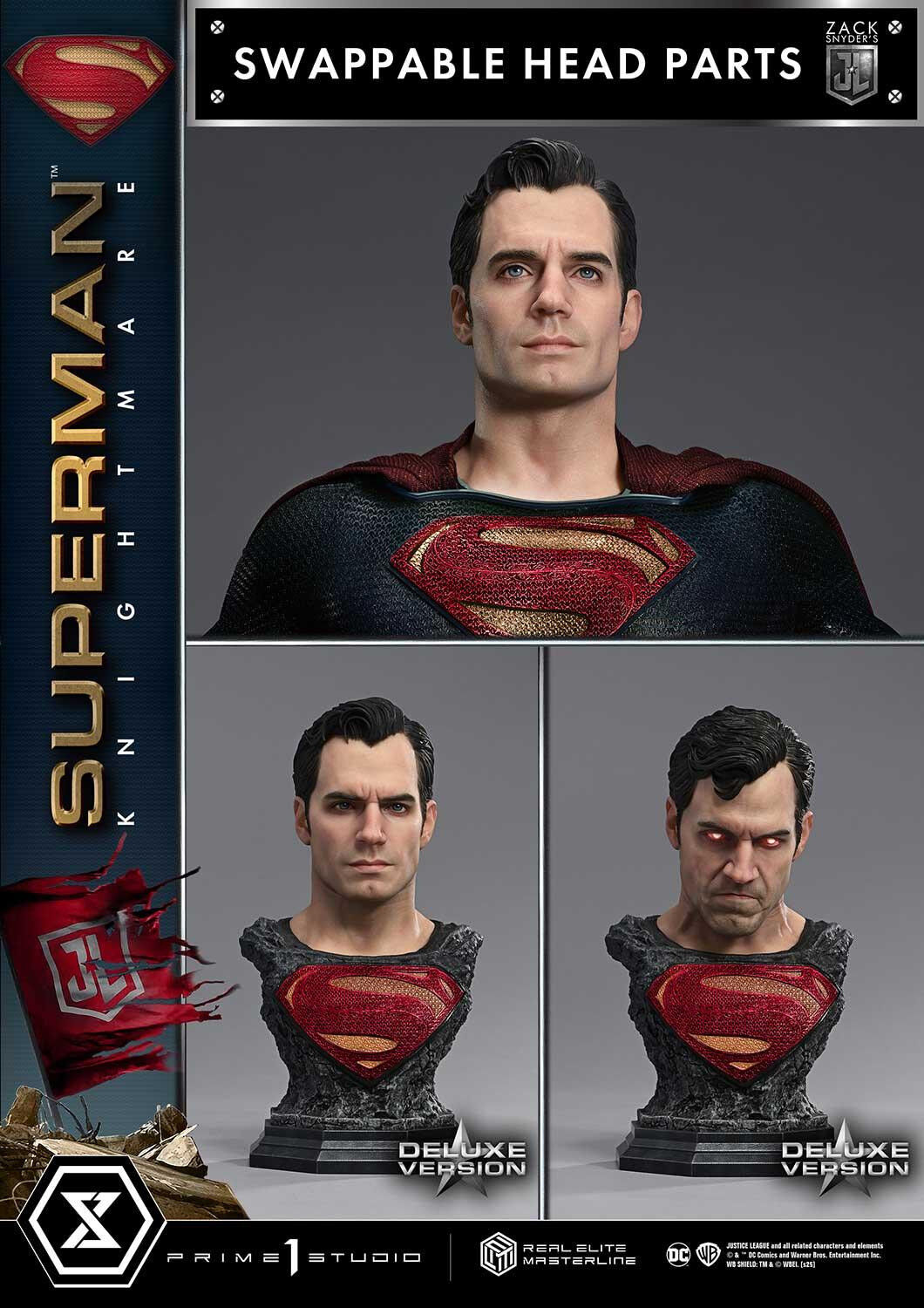 Zack Snyder's Justice League - Superman - Real Elite Masterline  (REMJL-02DX) - 1/3 - Knightmare Color Edition, DX Version (Prime 1 Studio) photo 9