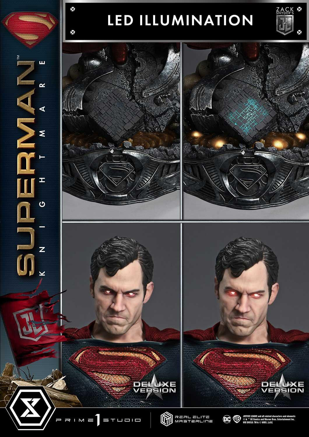 Zack Snyder's Justice League - Superman - Real Elite Masterline  (REMJL-02DX) - 1/3 - Knightmare Color Edition, DX Version (Prime 1 Studio) photo 11