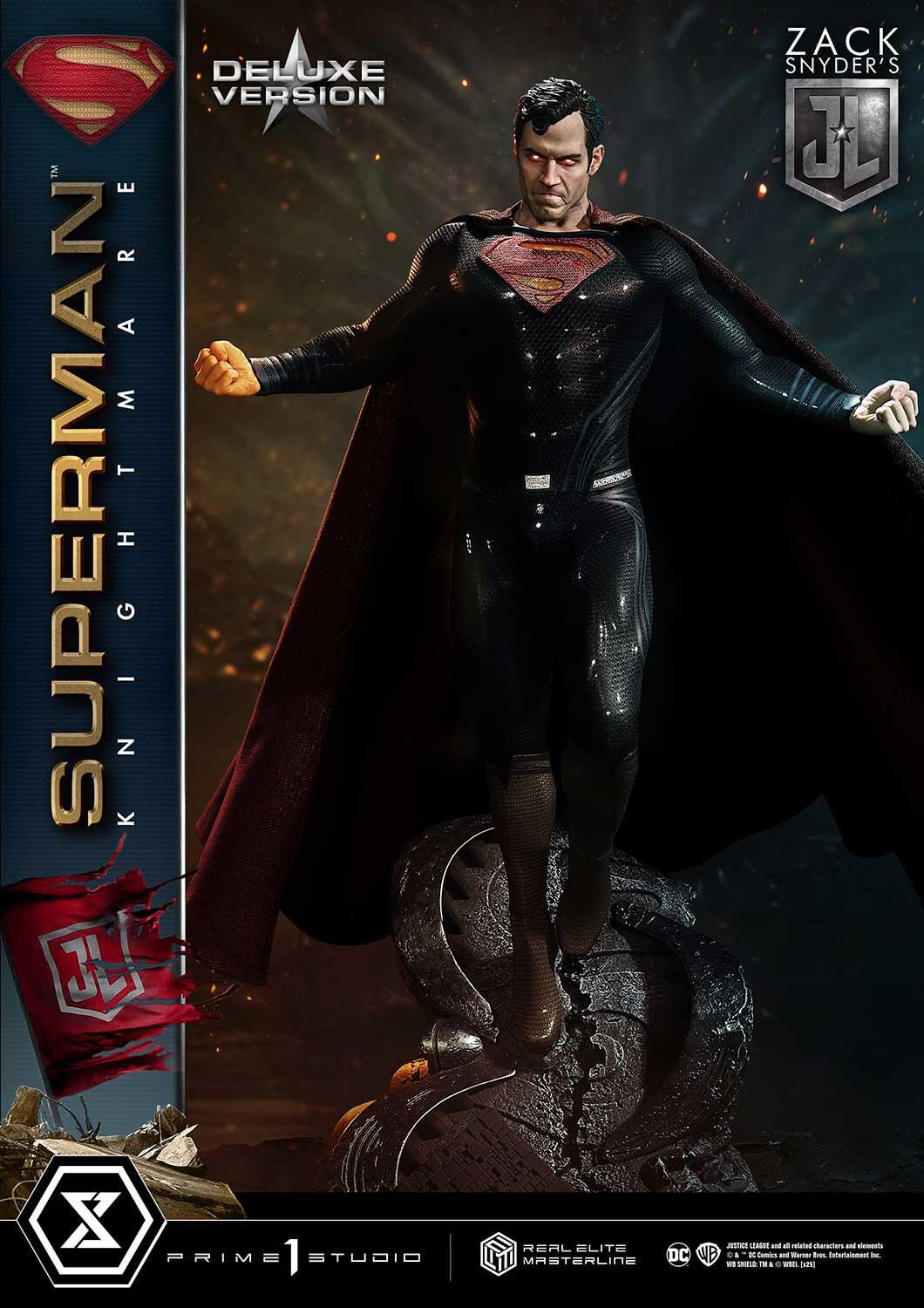 Zack Snyder's Justice League - Superman - Real Elite Masterline  (REMJL-02DXS) - 1/3 - Knightmare Color Edition, DX Bonus Version (Prime 1 Studio)