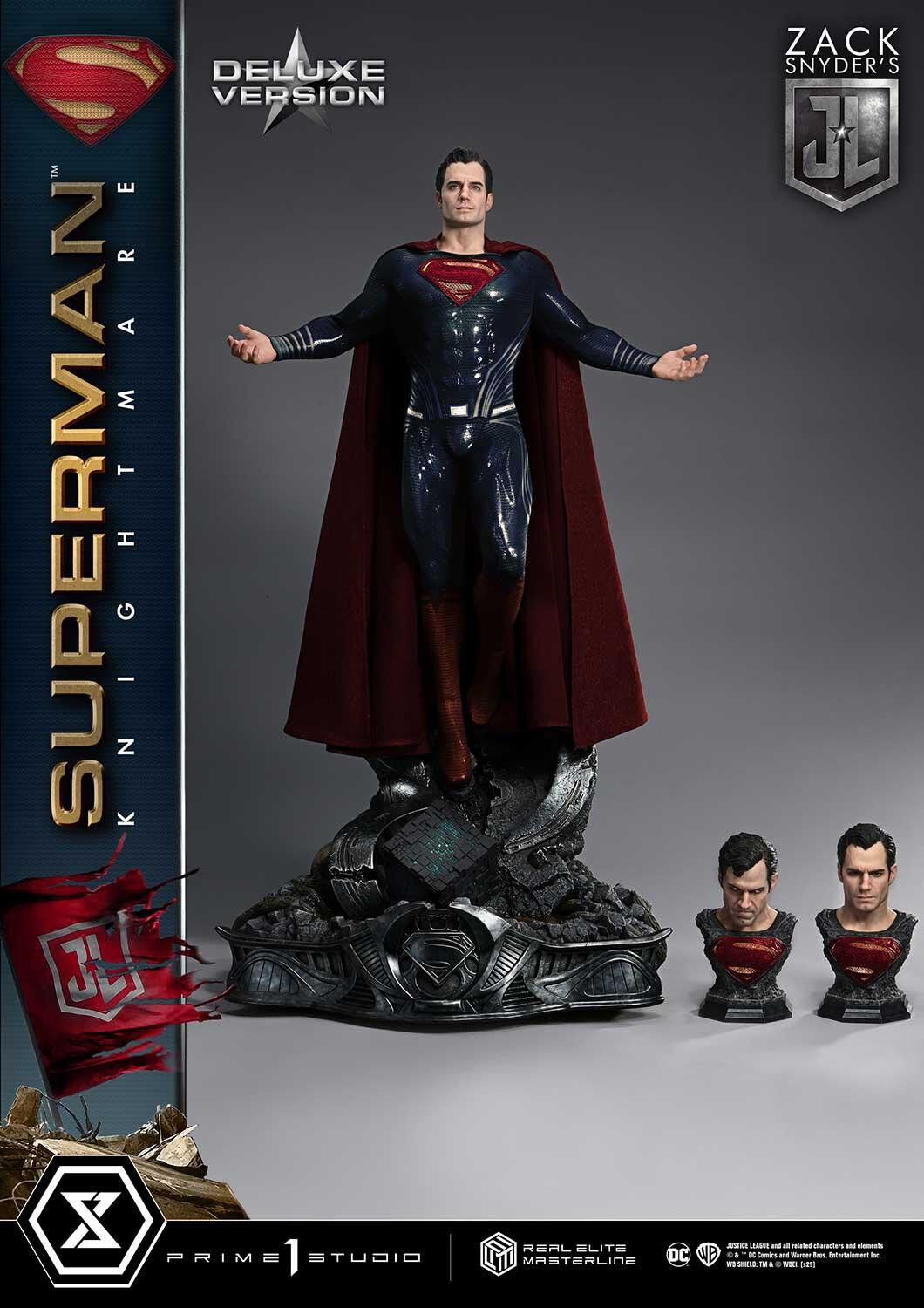 Zack Snyder's Justice League - Superman - Real Elite Masterline (REMJL-02DXS) - 1/3 - Knightmare Color Edition, DX Bonus Version (Prime 1 Studio) photo 9