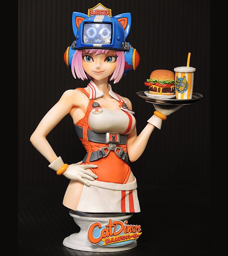Original - Hanshin-zou - Shibuya Vicestreet (3) - Cat Diner Lightning Chan - 1/6 (Arakawa Models, Electric Art Studio) photo 2