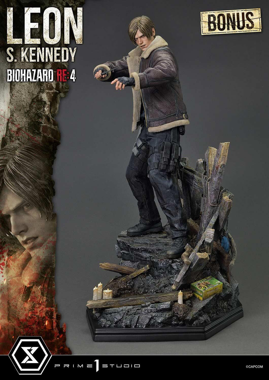 Biohazard Re:4 - Leon S. Kennedy - Ultimate Premium Masterline (UPMRE4-01S) - 1/4 - Bonus Version (Prime 1 Studio) photo 16
