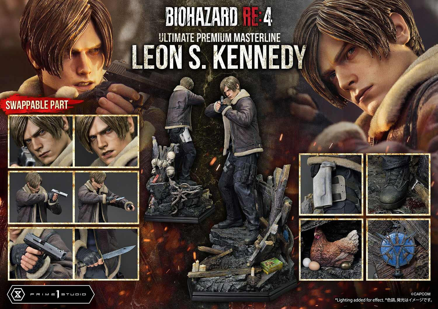 Biohazard Re:4 - Leon S. Kennedy - Ultimate Premium Masterline (UPMRE4-01S) - 1/4 - Bonus Version (Prime 1 Studio) photo 41