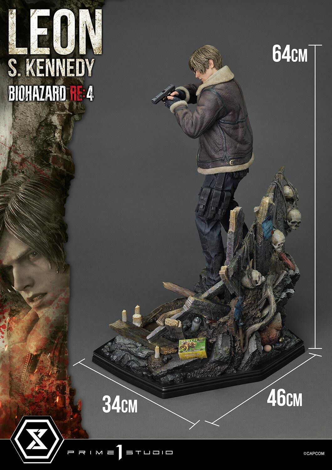 Biohazard Re:4 - Leon S. Kennedy - Ultimate Premium Masterline (UPMRE4-01S) - 1/4 - Bonus Version (Prime 1 Studio) photo 42