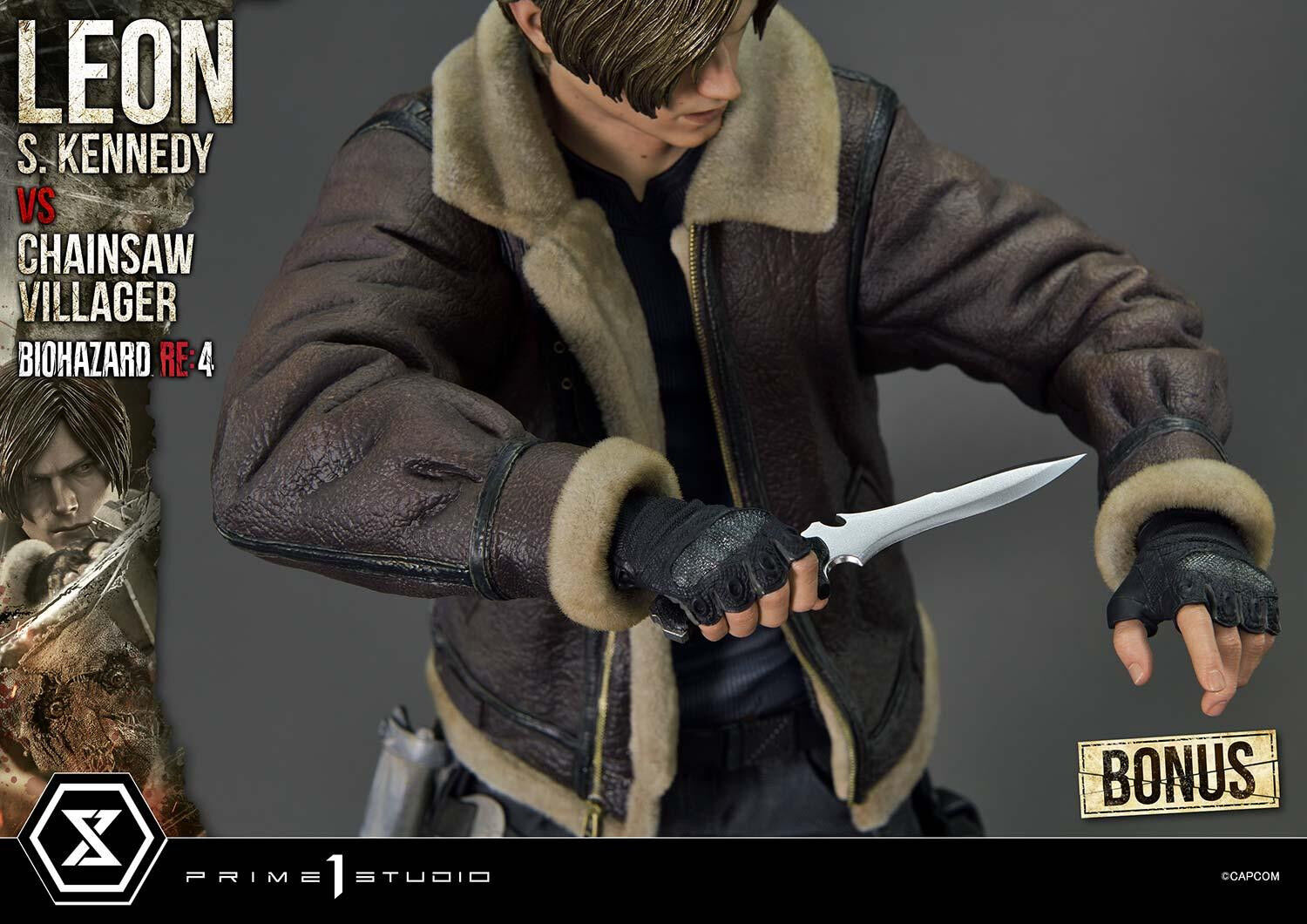 Biohazard Re:4 - Chainsaw Otoko - Leon S. Kennedy - Los Ganados - Ultimate Premium Masterline (UPMRE4-02S) - 1/4 - Bonus Version (Prime 1 Studio) photo 12