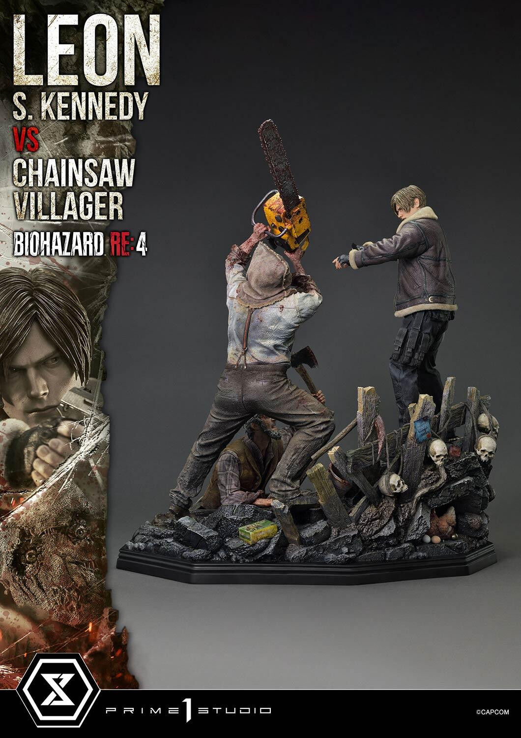 Biohazard Re:4 - Chainsaw Otoko - Leon S. Kennedy - Los Ganados - Ultimate Premium Masterline (UPMRE4-02S) - 1/4 - Bonus Version (Prime 1 Studio) photo 17
