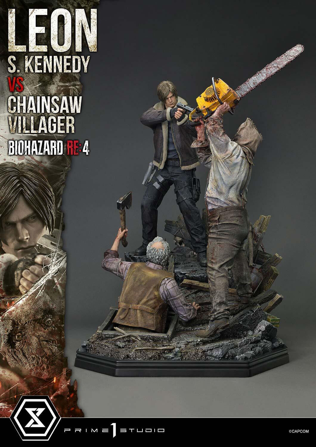 Biohazard Re:4 - Chainsaw Otoko - Leon S. Kennedy - Los Ganados - Ultimate Premium Masterline (UPMRE4-02S) - 1/4 - Bonus Version (Prime 1 Studio) photo 23