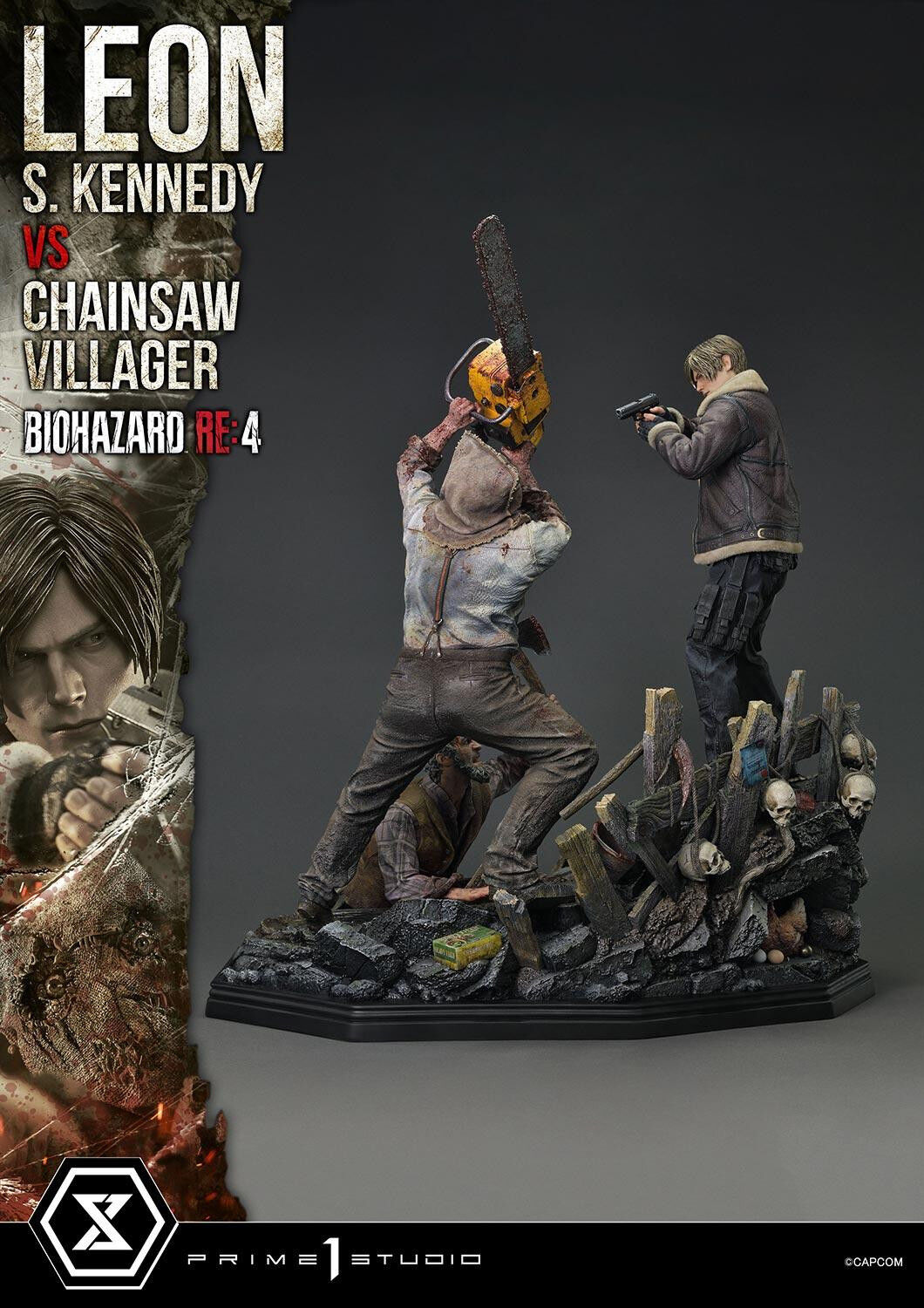 Biohazard Re:4 - Chainsaw Otoko - Leon S. Kennedy - Los Ganados - Ultimate Premium Masterline (UPMRE4-02S) - 1/4 - Bonus Version (Prime 1 Studio) photo 27