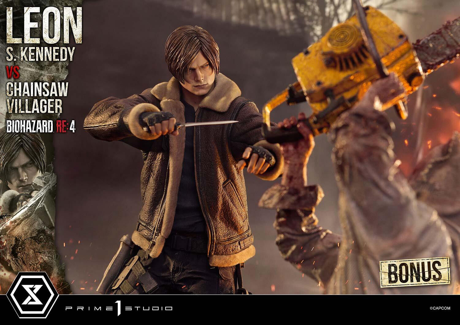 Biohazard Re:4 - Chainsaw Otoko - Leon S. Kennedy - Los Ganados - Ultimate Premium Masterline (UPMRE4-02S) - 1/4 - Bonus Version (Prime 1 Studio) photo 33