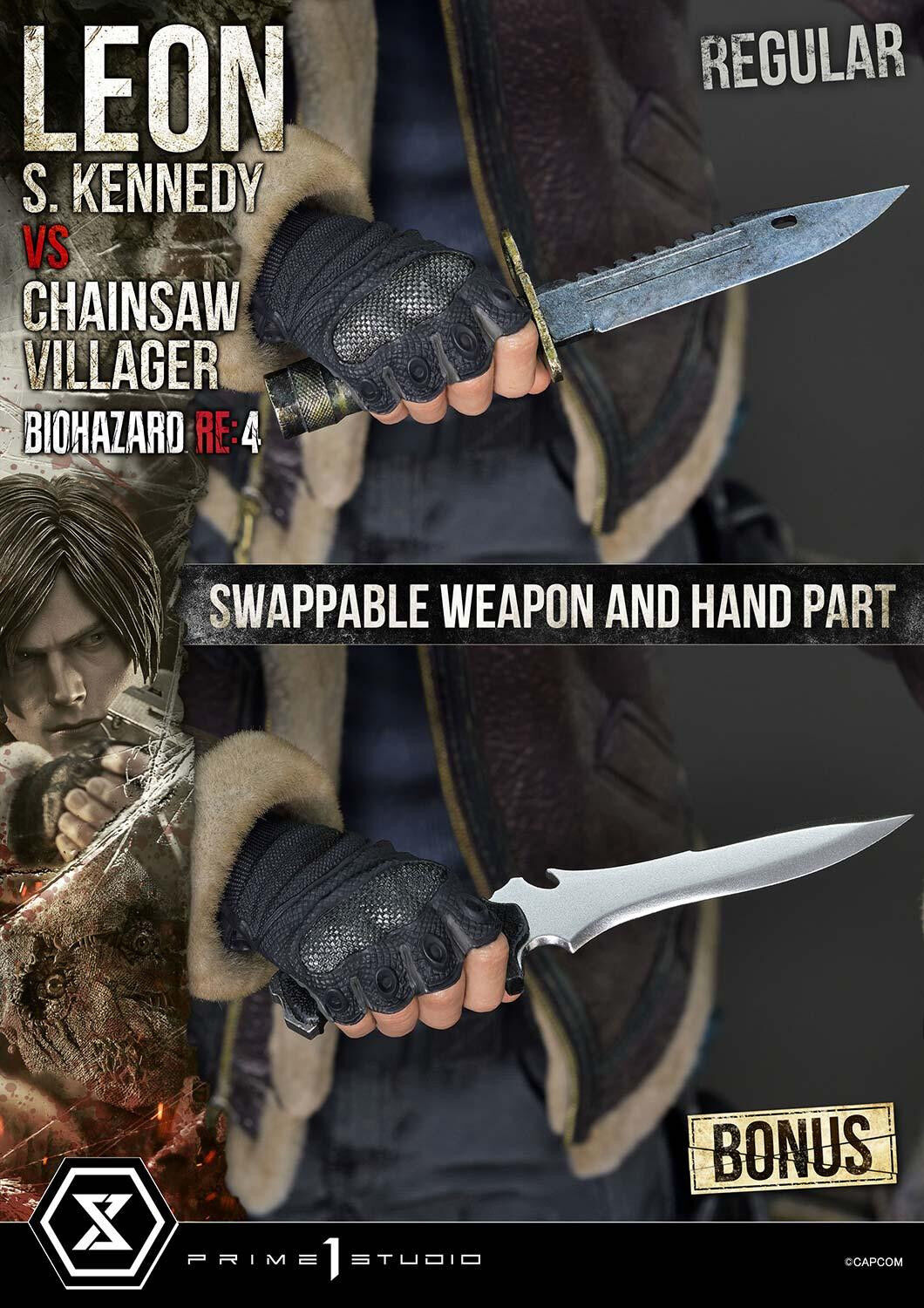 Biohazard Re:4 - Chainsaw Otoko - Leon S. Kennedy - Los Ganados - Ultimate Premium Masterline (UPMRE4-02S) - 1/4 - Bonus Version (Prime 1 Studio) photo 47