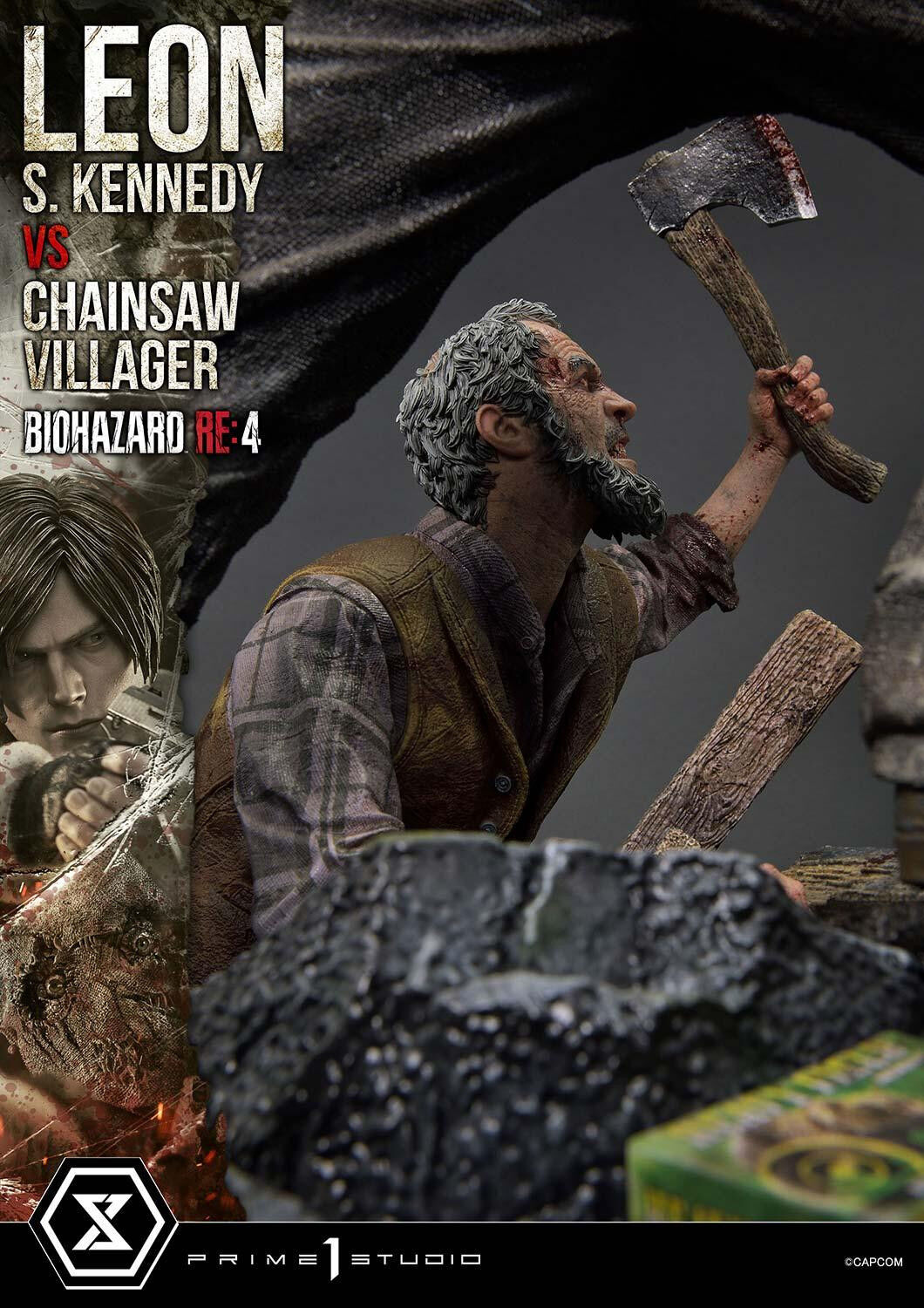 Biohazard Re:4 - Chainsaw Otoko - Leon S. Kennedy - Los Ganados - Ultimate Premium Masterline (UPMRE4-02S) - 1/4 - Bonus Version (Prime 1 Studio) photo 48