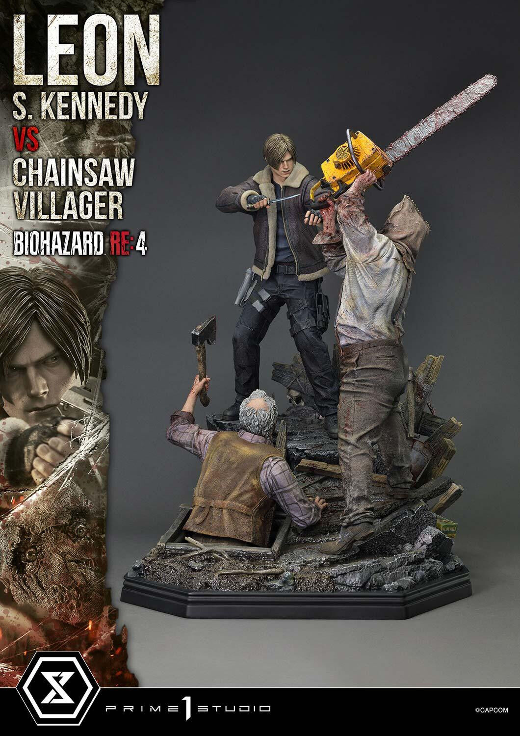 Biohazard Re:4 - Chainsaw Otoko - Leon S. Kennedy - Los Ganados - Ultimate Premium Masterline (UPMRE4-02S) - 1/4 - Bonus Version (Prime 1 Studio) photo 68