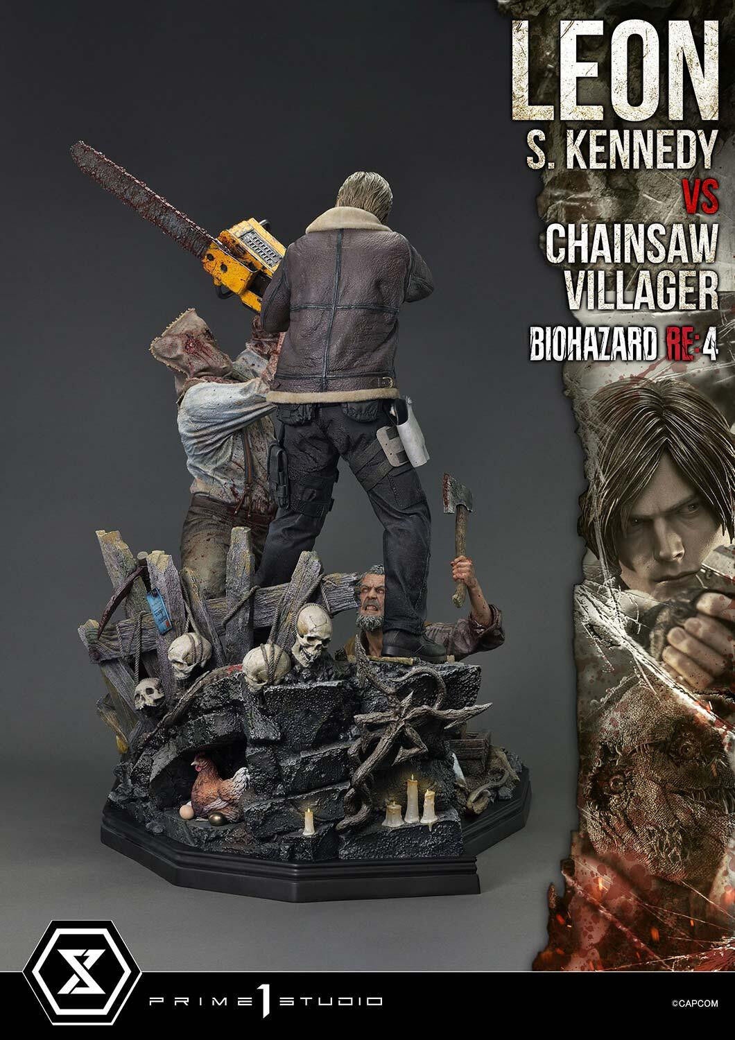Biohazard Re:4 - Chainsaw Otoko - Leon S. Kennedy - Los Ganados - Ultimate Premium Masterline (UPMRE4-02S) - 1/4 - Bonus Version (Prime 1 Studio) photo 70