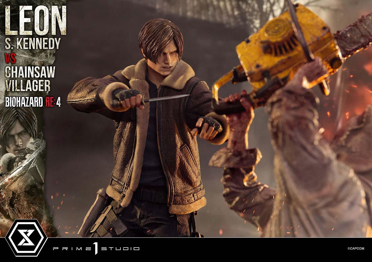 Biohazard Re:4 - Chainsaw Otoko - Leon S. Kennedy - Los Ganados - Ultimate Premium Masterline (UPMRE4-02S) - 1/4 - Bonus Version (Prime 1 Studio) photo 79