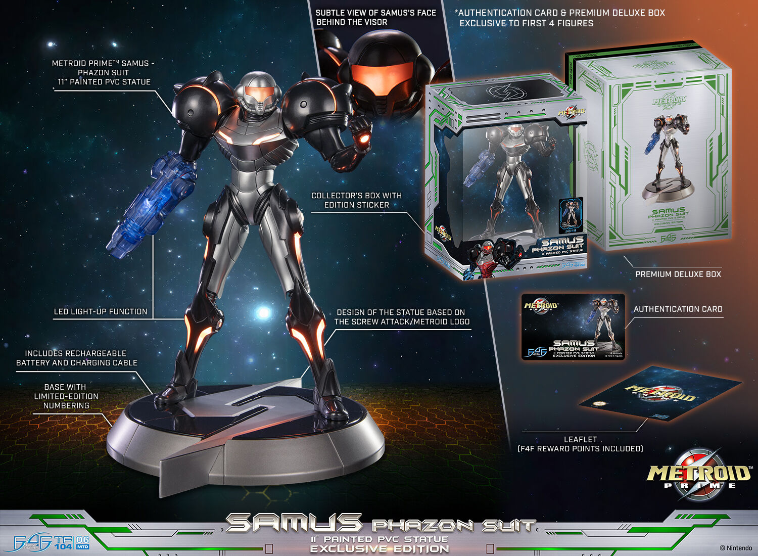 Metroid Prime - Samus Aran - True Form (TF104|06MTD) - Phazon Suit, Collector's Edition (First 4 Figures)