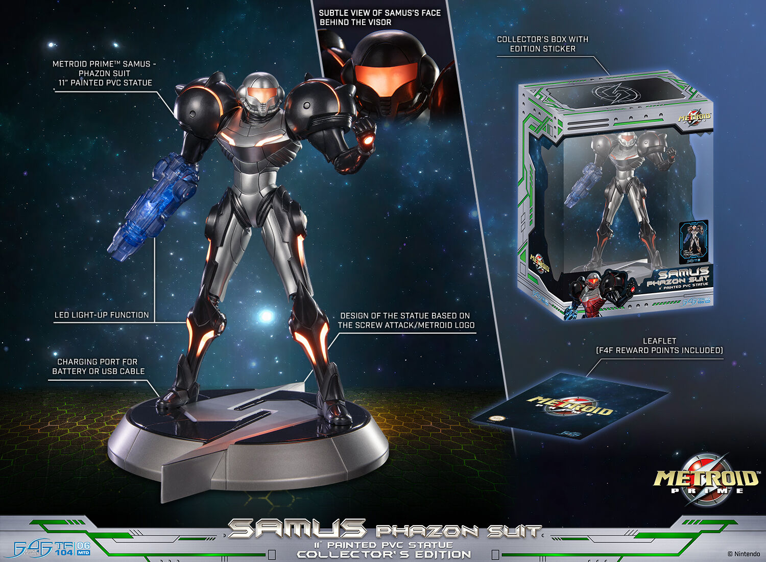 Metroid Prime - Samus Aran - True Form  (TF104|06MTD) - Phazon Suit, Collector's Edition (First 4 Figures) photo 24