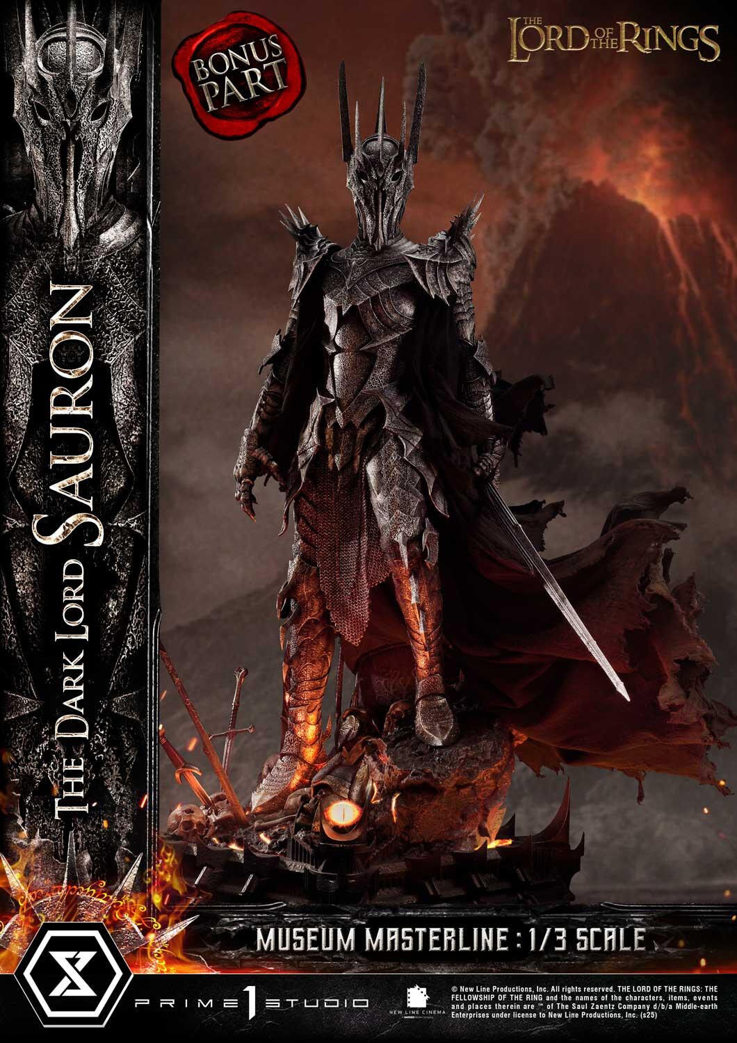 The Lord of the Rings: The Fellowship of the Ring - Sauron - Museum Masterline Series  (MMLOTR-01S) - 1/3 - Bonus Version (Prime 1 Studio) photo 10