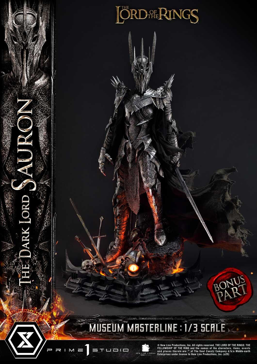 The Lord of the Rings: The Fellowship of the Ring - Sauron - Museum Masterline Series  (MMLOTR-01S) - 1/3 - Bonus Version (Prime 1 Studio) photo 12