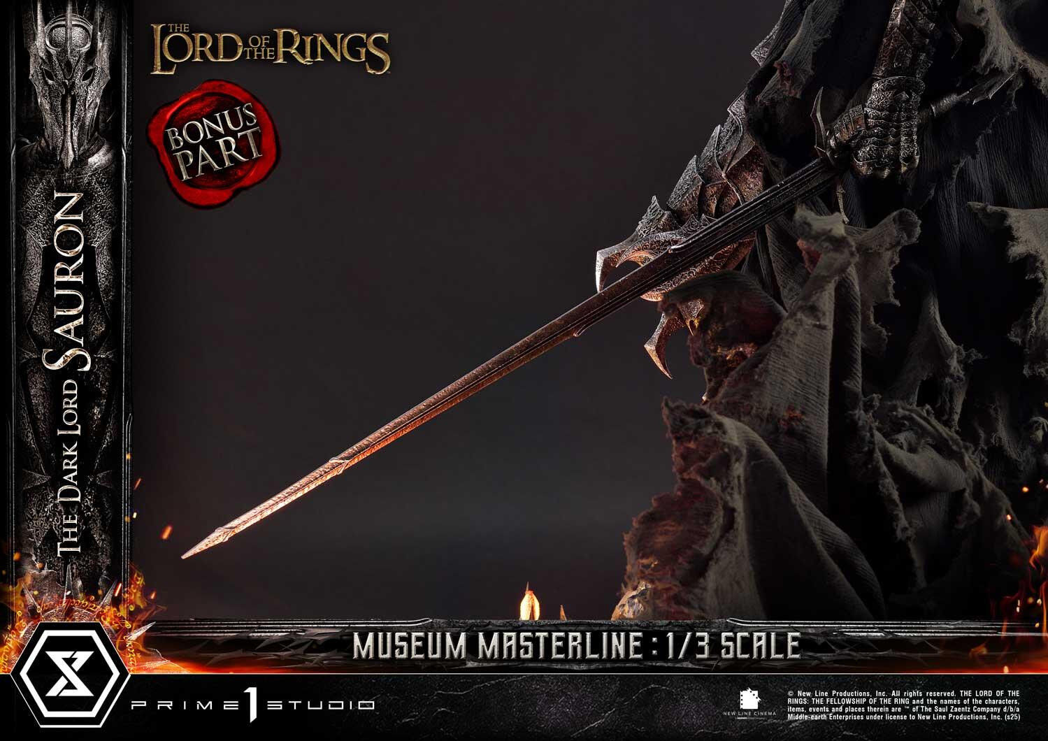 The Lord of the Rings: The Fellowship of the Ring - Sauron - Museum Masterline Series  (MMLOTR-01S) - 1/3 - Bonus Version (Prime 1 Studio) photo 15