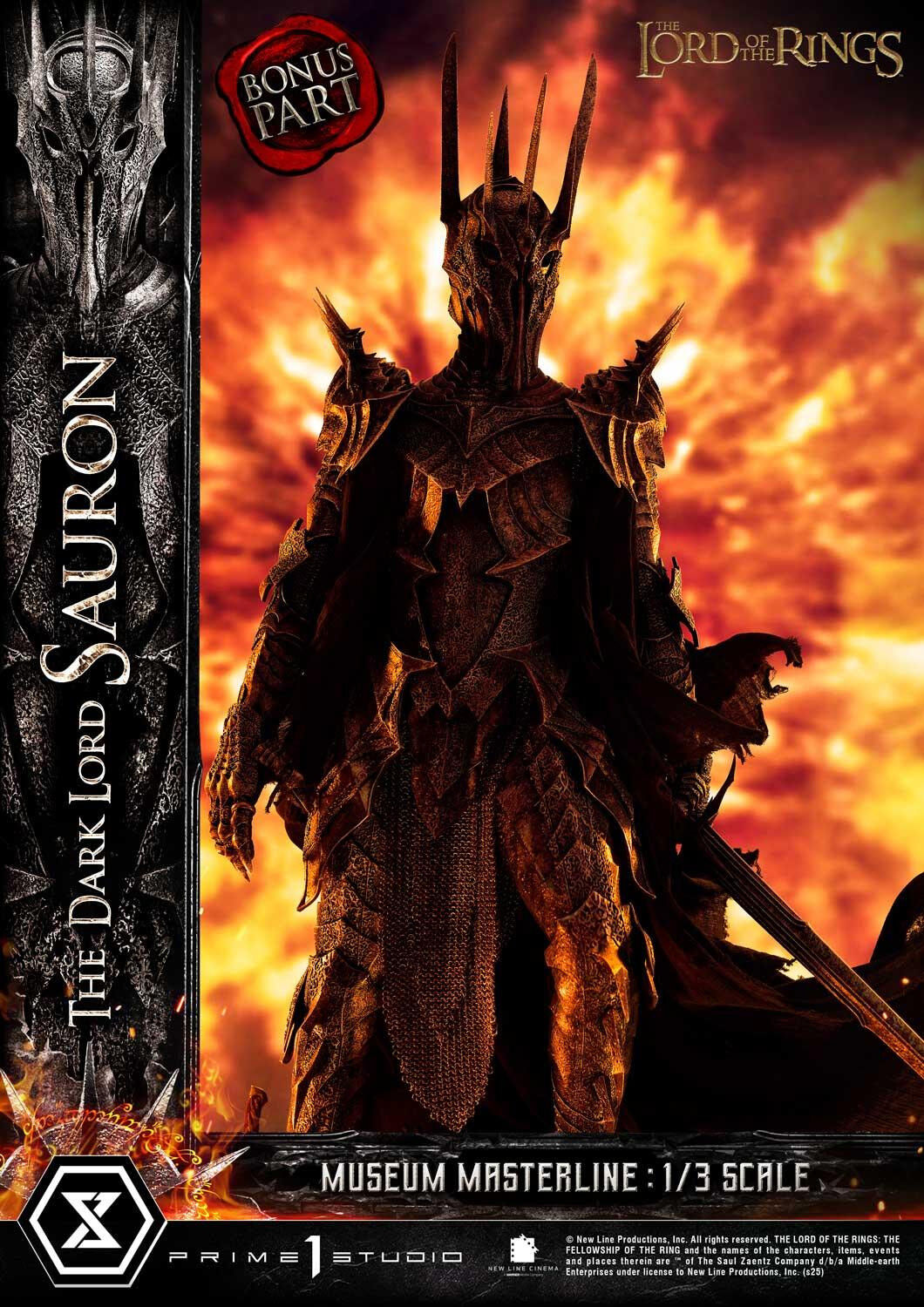 The Lord of the Rings: The Fellowship of the Ring - Sauron - Museum Masterline Series  (MMLOTR-01S) - 1/3 - Bonus Version (Prime 1 Studio) photo 19