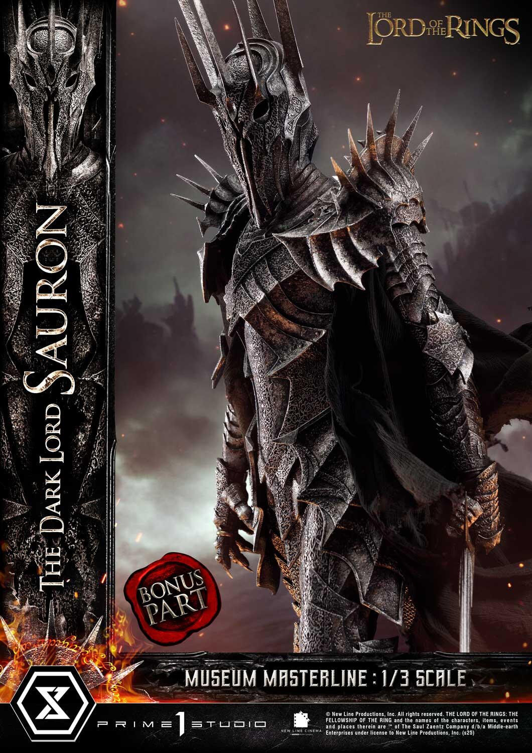 The Lord of the Rings: The Fellowship of the Ring - Sauron - Museum Masterline Series  (MMLOTR-01S) - 1/3 - Bonus Version (Prime 1 Studio) photo 25