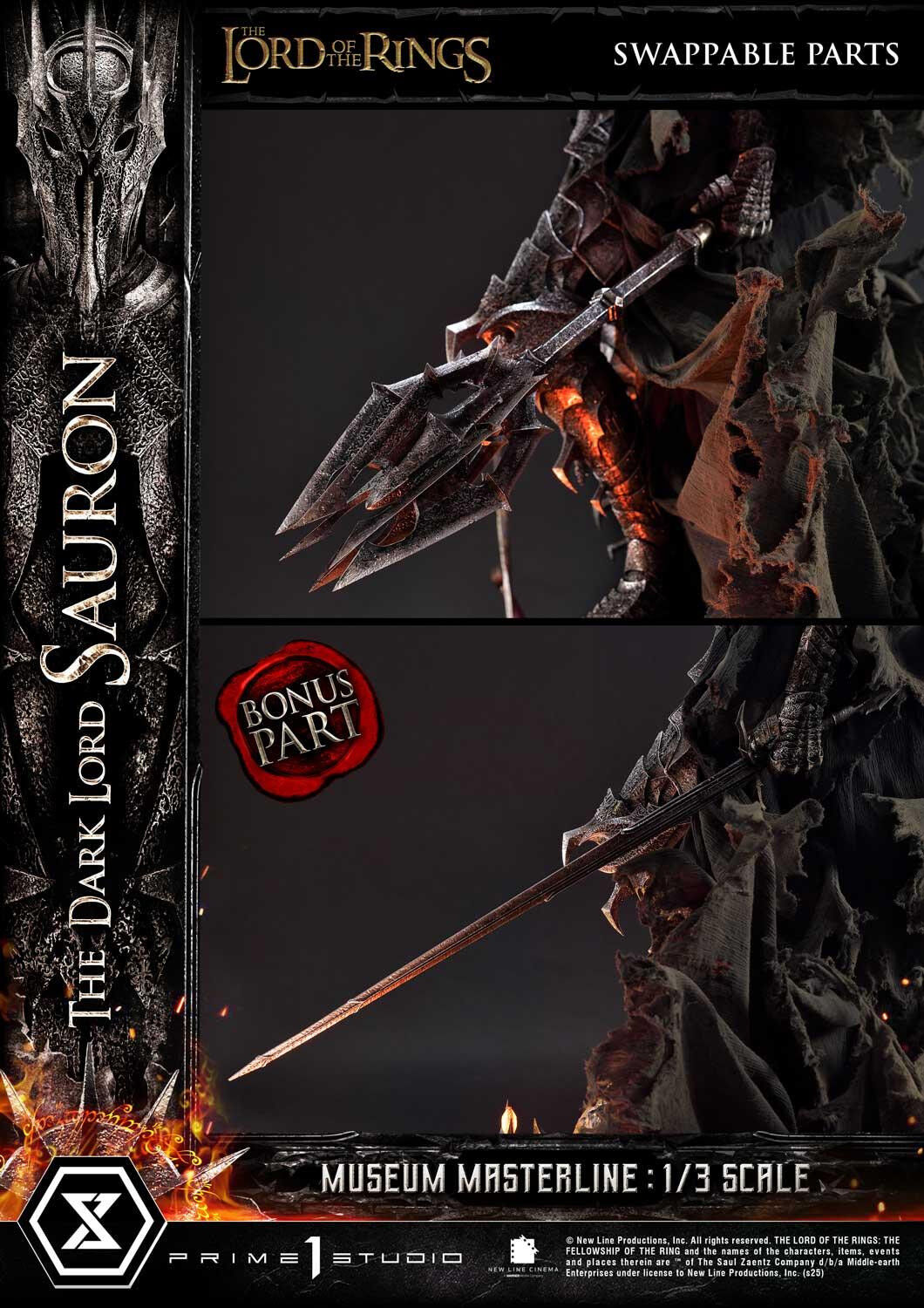 The Lord of the Rings: The Fellowship of the Ring - Sauron - Museum Masterline Series  (MMLOTR-01S) - 1/3 - Bonus Version (Prime 1 Studio) photo 29