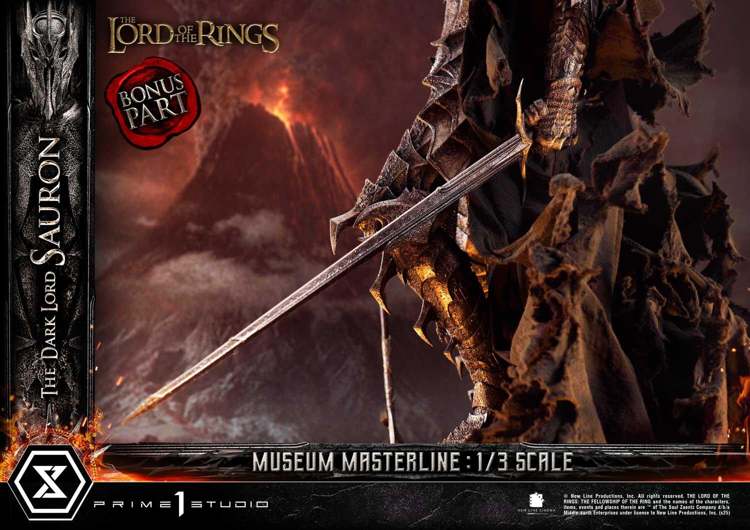 The Lord of the Rings: The Fellowship of the Ring - Sauron - Museum Masterline Series  (MMLOTR-01S) - 1/3 - Bonus Version (Prime 1 Studio) photo 32