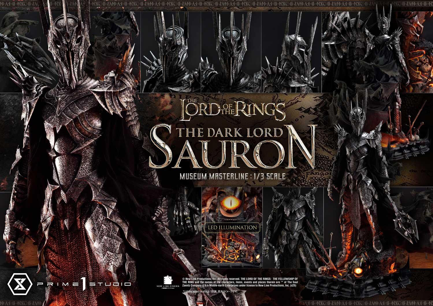 The Lord of the Rings: The Fellowship of the Ring - Sauron - Museum Masterline Series  (MMLOTR-01S) - 1/3 - Bonus Version (Prime 1 Studio) photo 34