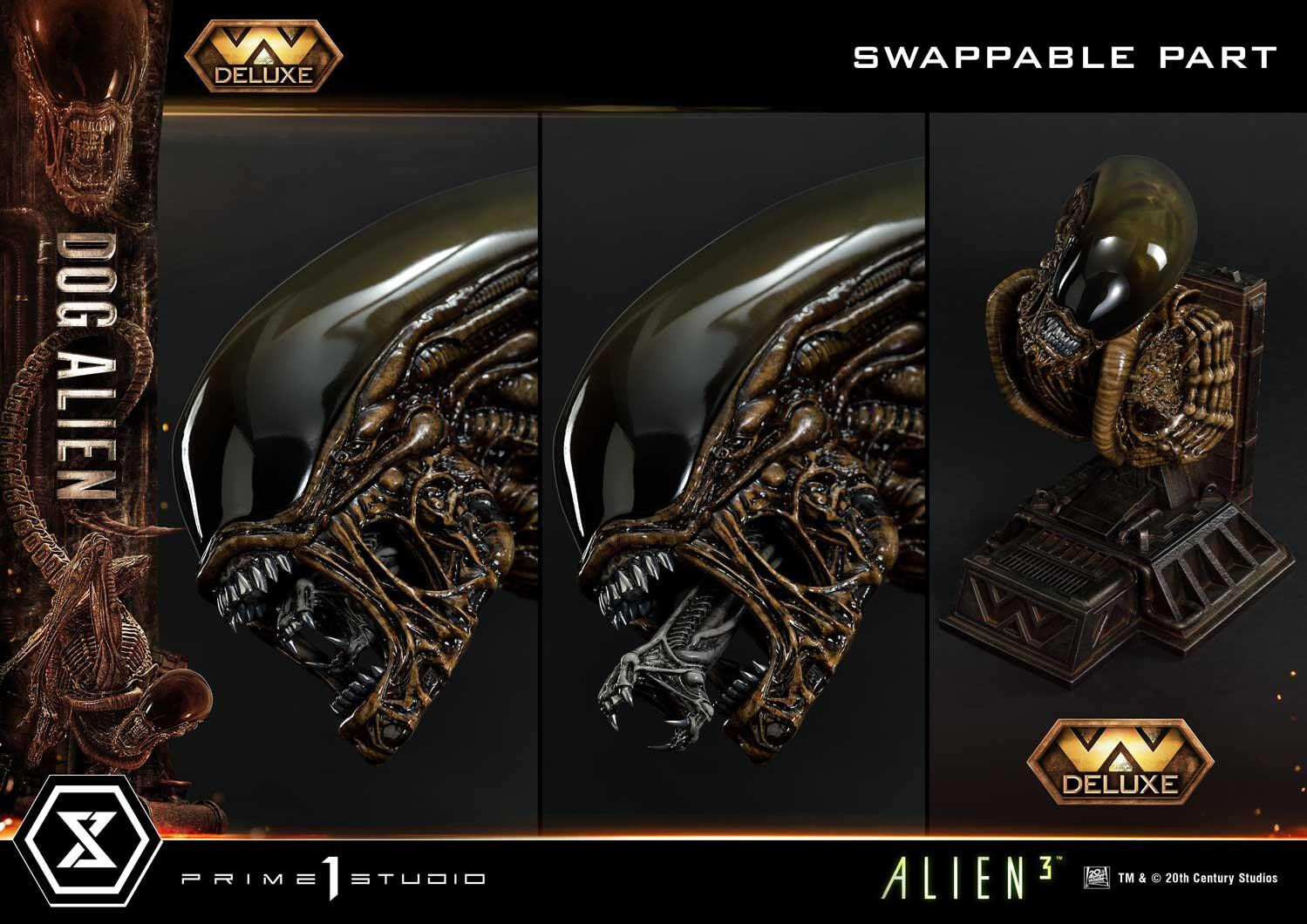 Alien 3 - Dog Alien - Queen Facehugger - Museum Masterline XL (MMXLAL-01DXS) - 1/3 - DX Bonus Version (Prime 1 Studio) photo 3