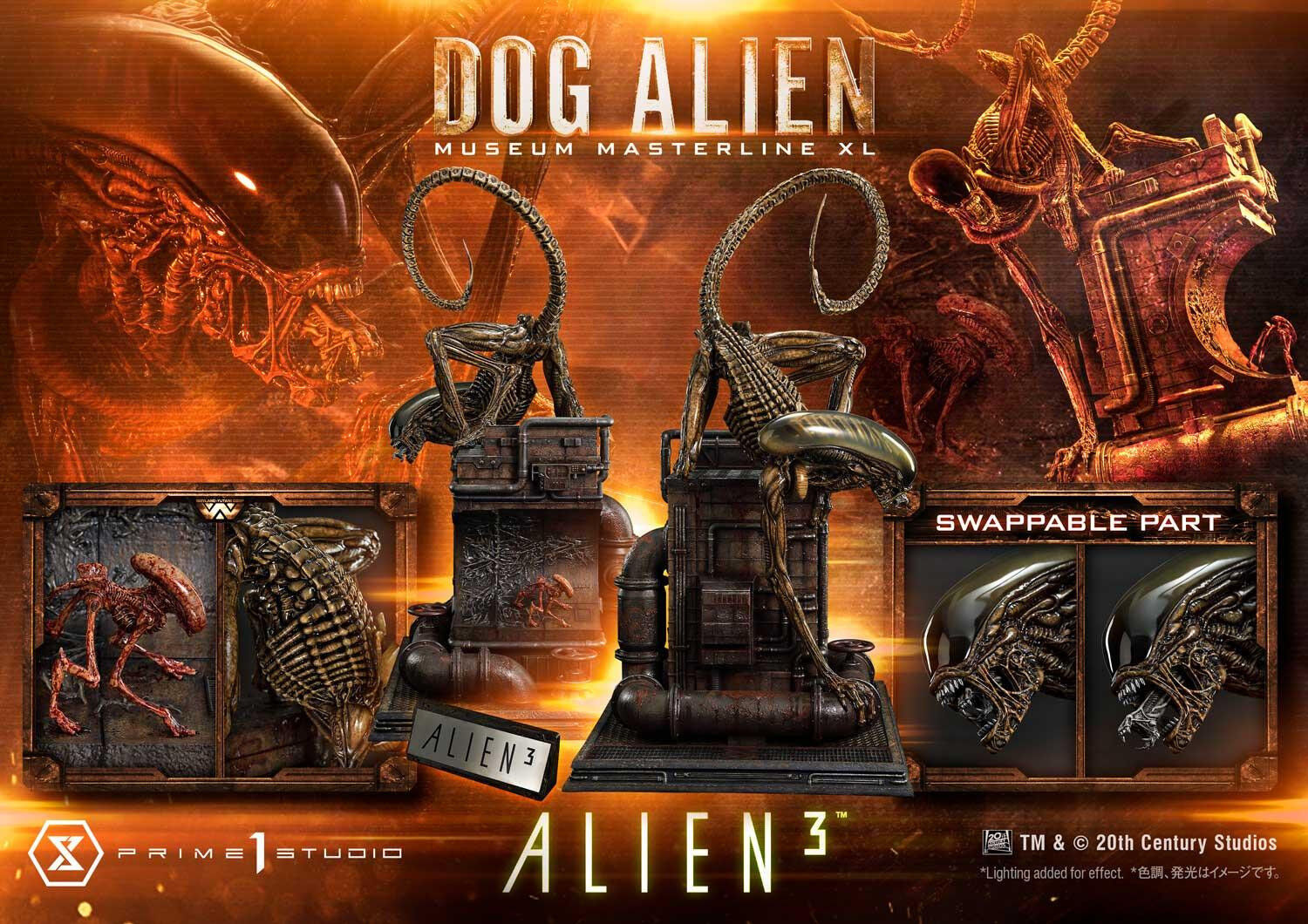 Alien 3 - Dog Alien - Queen Facehugger - Museum Masterline XL (MMXLAL-01DXS) - 1/3 - DX Bonus Version (Prime 1 Studio) photo 77