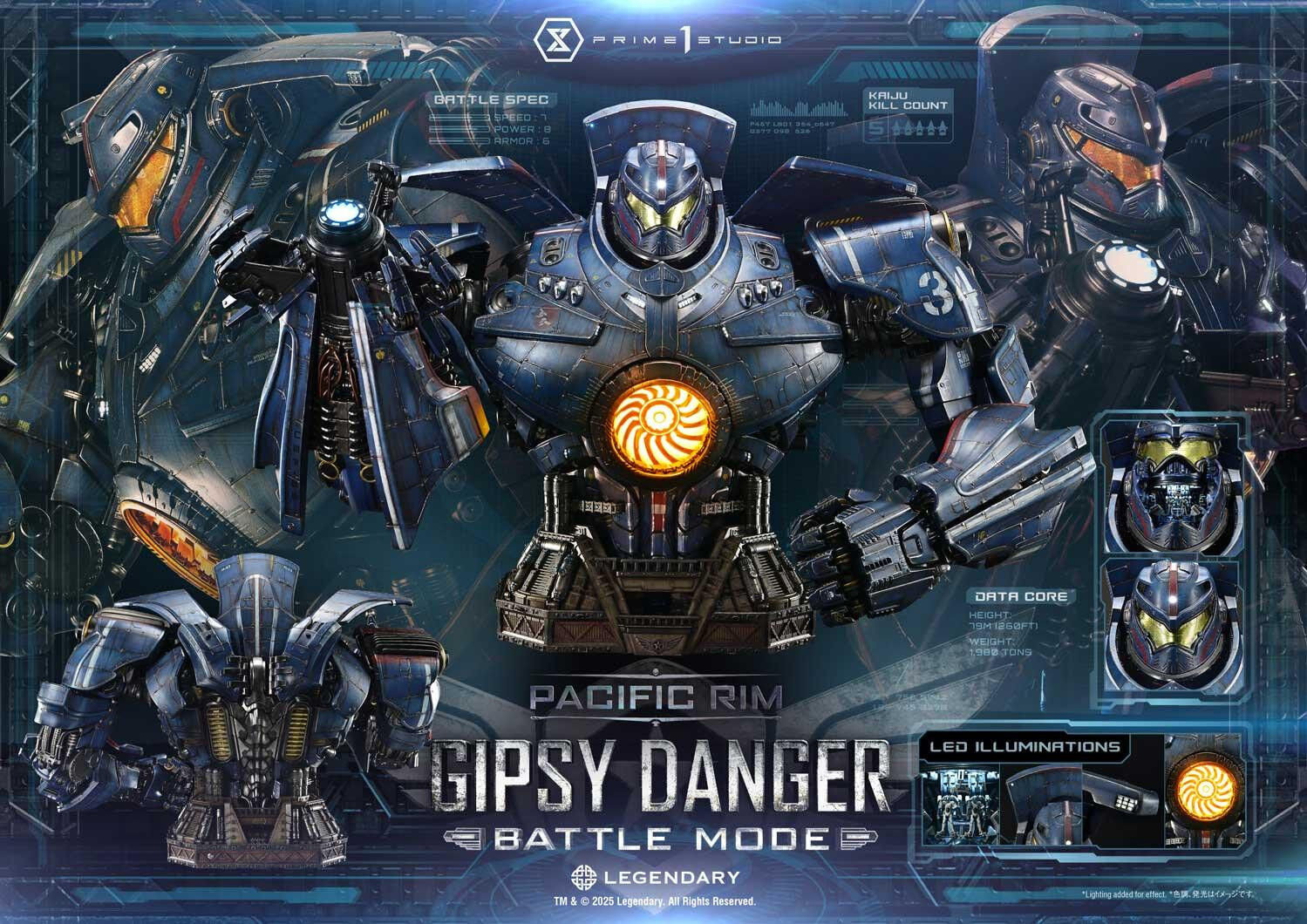 Pacific Rim - Gipsy Danger - Bust - Life-Size Bust  (LSPACRIM-02) - Battle Mode (Prime 1 Studio) photo 20