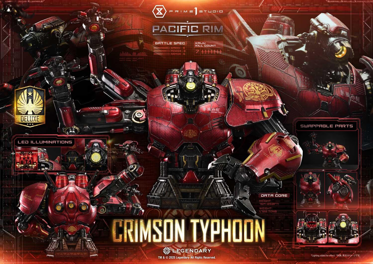 Pacific Rim - Crimson Typhoon - Bust - Life-Size Bust  (LSPACRIM-03DX) - DX Version (Prime 1 Studio) photo 2
