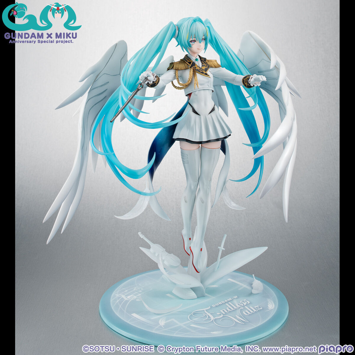 Piapro Characters - Shin Kidou Senki Gundam Wing Endless Waltz - Hatsune Miku - Gundam x Miku Anniversary Special Project - Lucrea - 1/7 - Wing Gundam Zero EW (MegaHouse) photo 9
