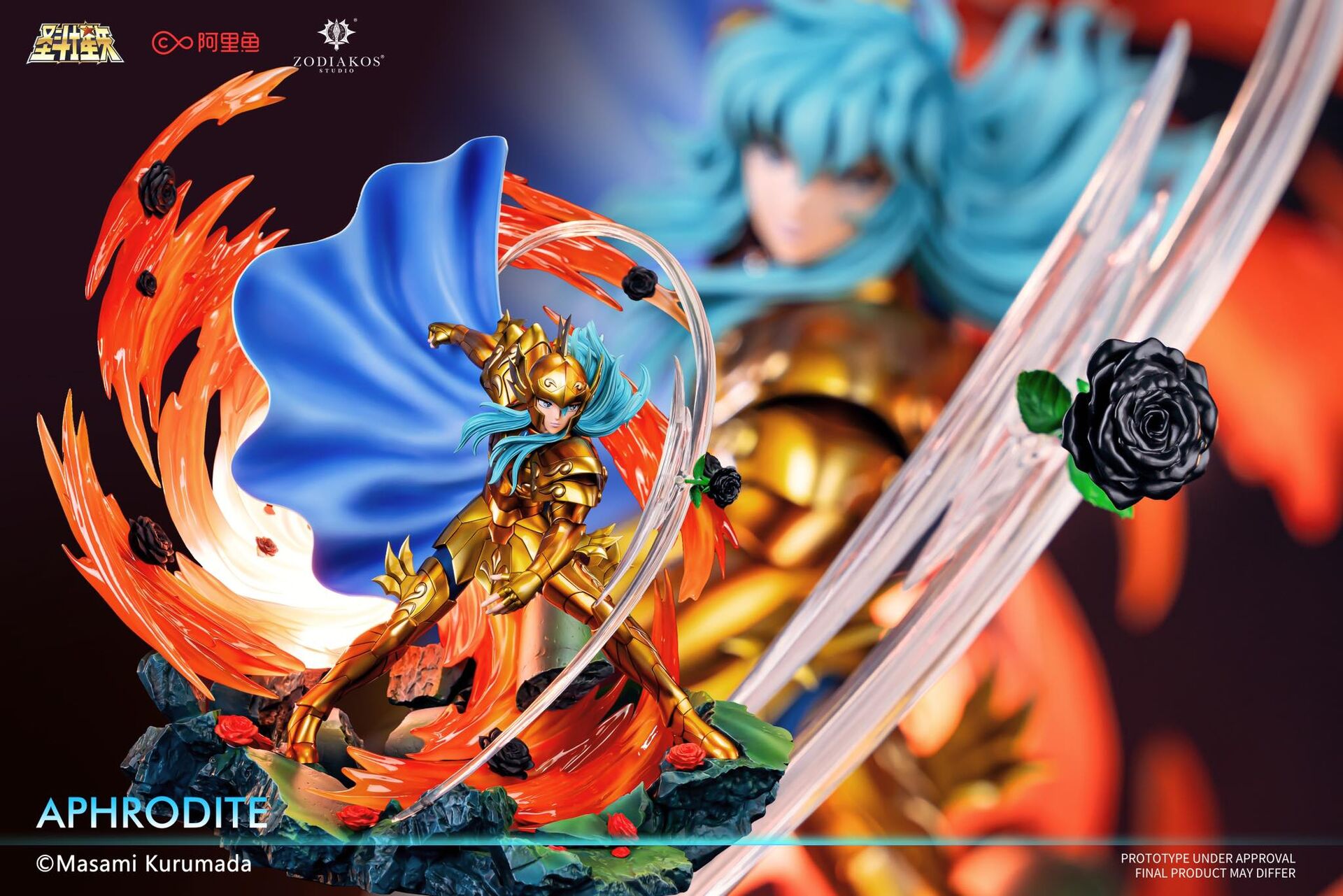 Saint Seiya - Pisces Aphrodite - 1/6 - Red Rose/Black Rose Alternative Version (Zodiakos Studio) photo 11