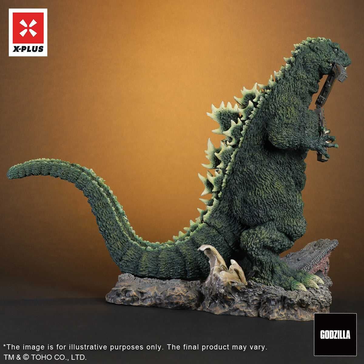 Gojira - Toho 30cm Series - Godzilla (1954) - (Train Biter) Lobby Card Color Ver. (Plex, X-Plus) photo 5