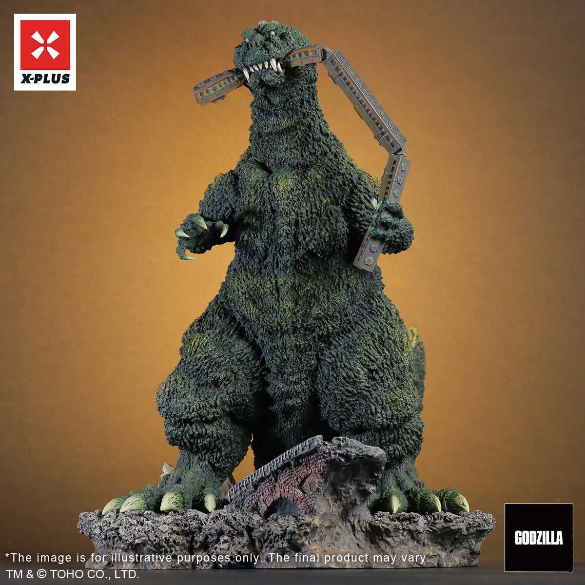 Gojira - Toho 30cm Series - Godzilla (1954) - (Train Biter) Lobby Card Color Ver. (Plex, X-Plus) photo 6