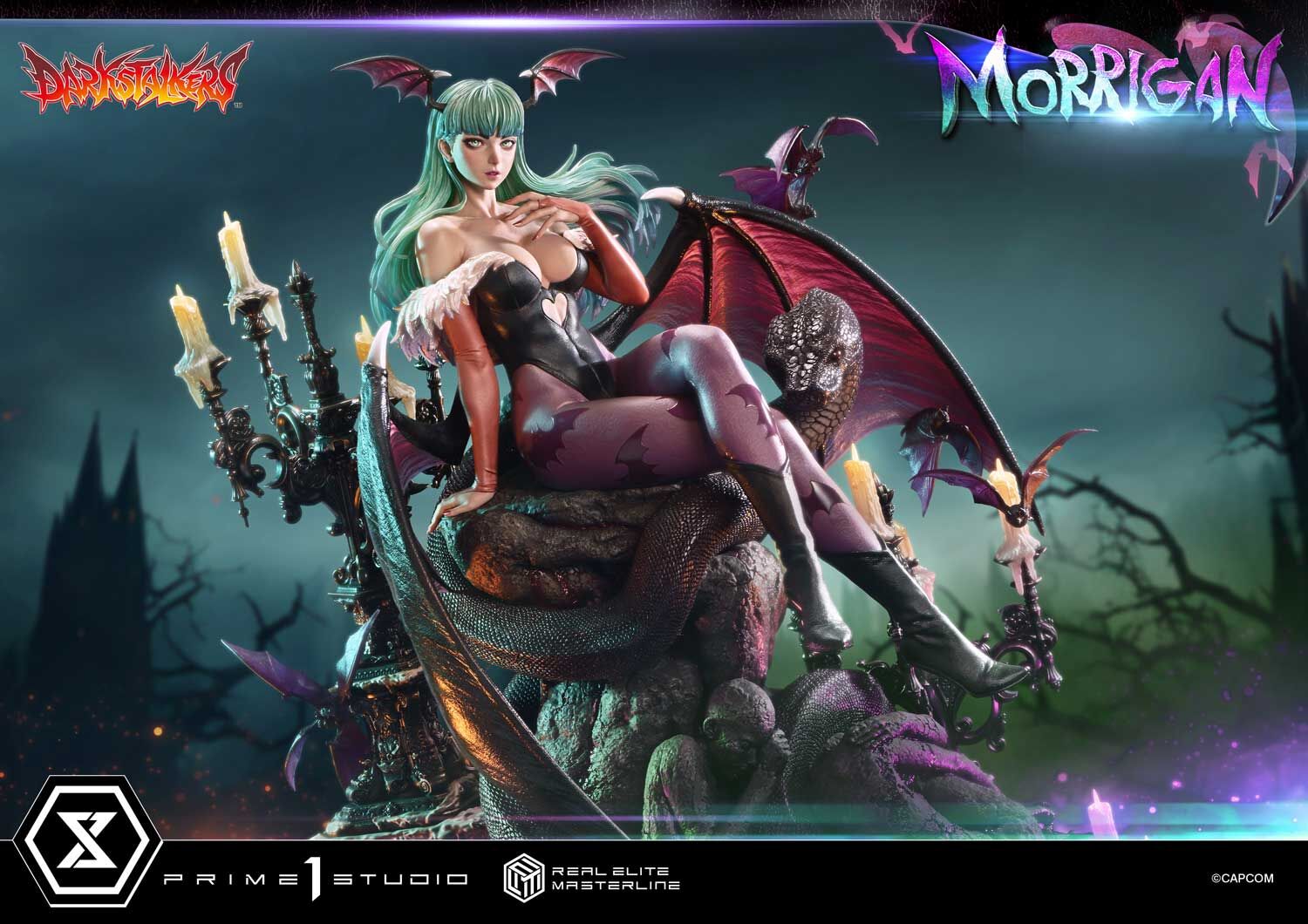 Vampire: The Night Warriors - Morrigan Aensland - Real Elite Masterline (REMDKS-01S) - 1/4 - Bonus Version (Prime 1 Studio) photo 11