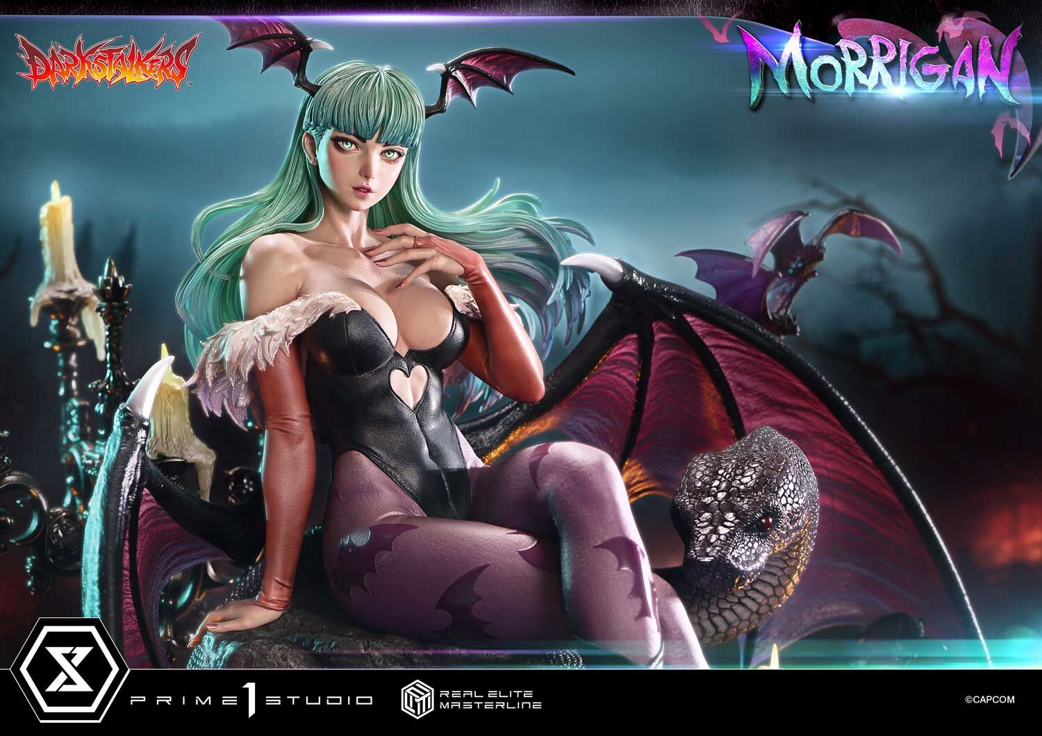 Vampire: The Night Warriors - Morrigan Aensland - Real Elite Masterline (REMDKS-01S) - 1/4 - Bonus Version (Prime 1 Studio) photo 14