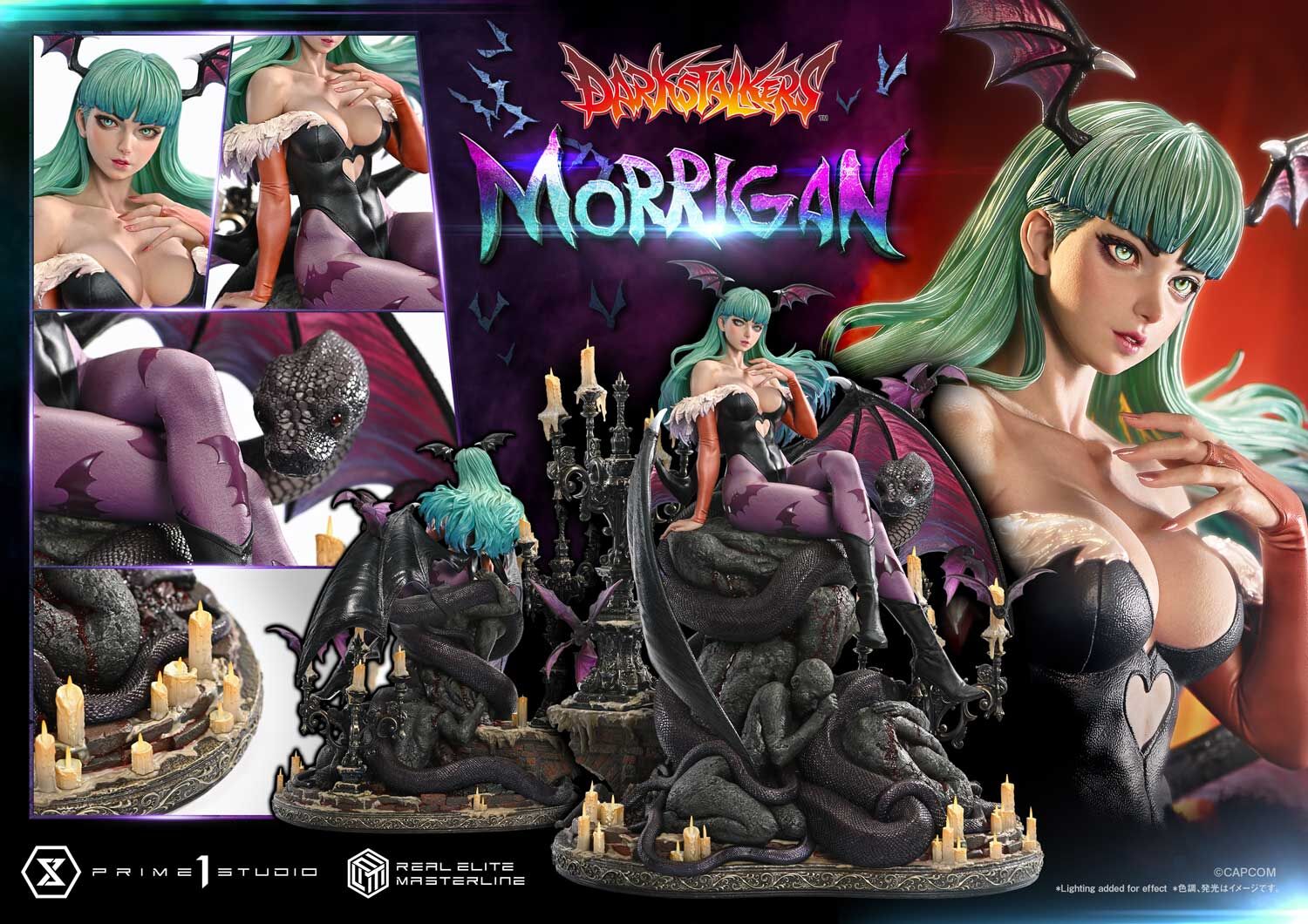 Vampire: The Night Warriors - Morrigan Aensland - Real Elite Masterline (REMDKS-01S) - 1/4 - Bonus Version (Prime 1 Studio) photo 43