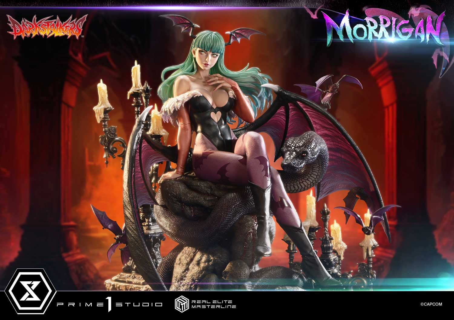 Vampire: The Night Warriors - Morrigan Aensland - Real Elite Masterline (REMDKS-01S) - 1/4 - Bonus Version (Prime 1 Studio) photo 45