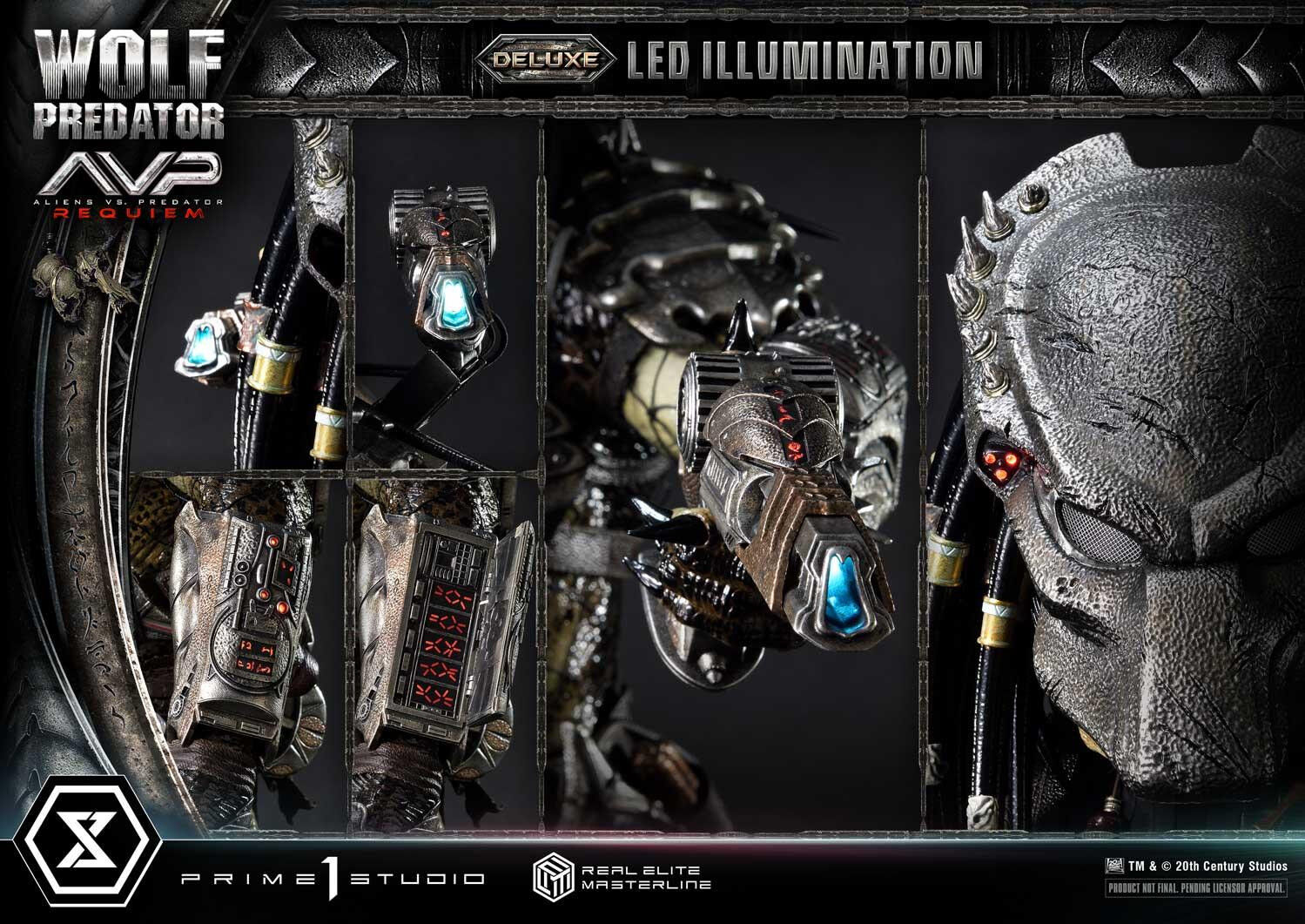 Aliens Vs Predator: Requiem - Alien Warrior - Wolf Predator - Real Elite Masterline  (REMAVP-01DX) - 1/3 - DX Version (Prime 1 Studio)