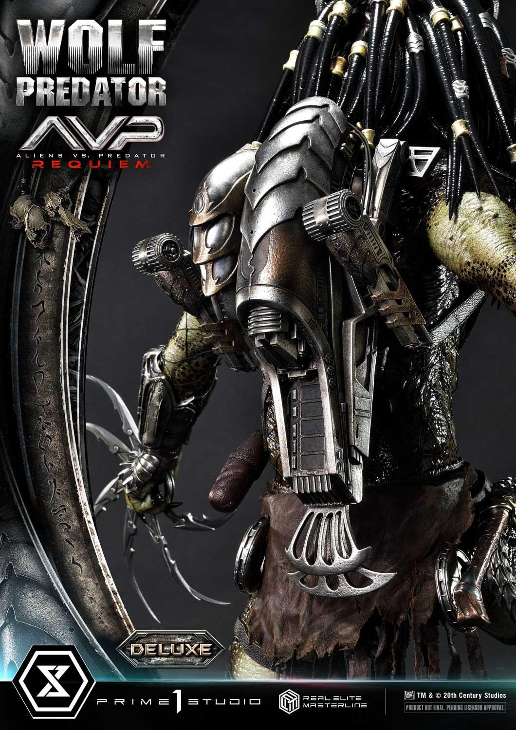 Aliens Vs Predator: Requiem - Alien Warrior - Wolf Predator - Real Elite Masterline  (REMAVP-01DX) - 1/3 - DX Version (Prime 1 Studio) photo 4