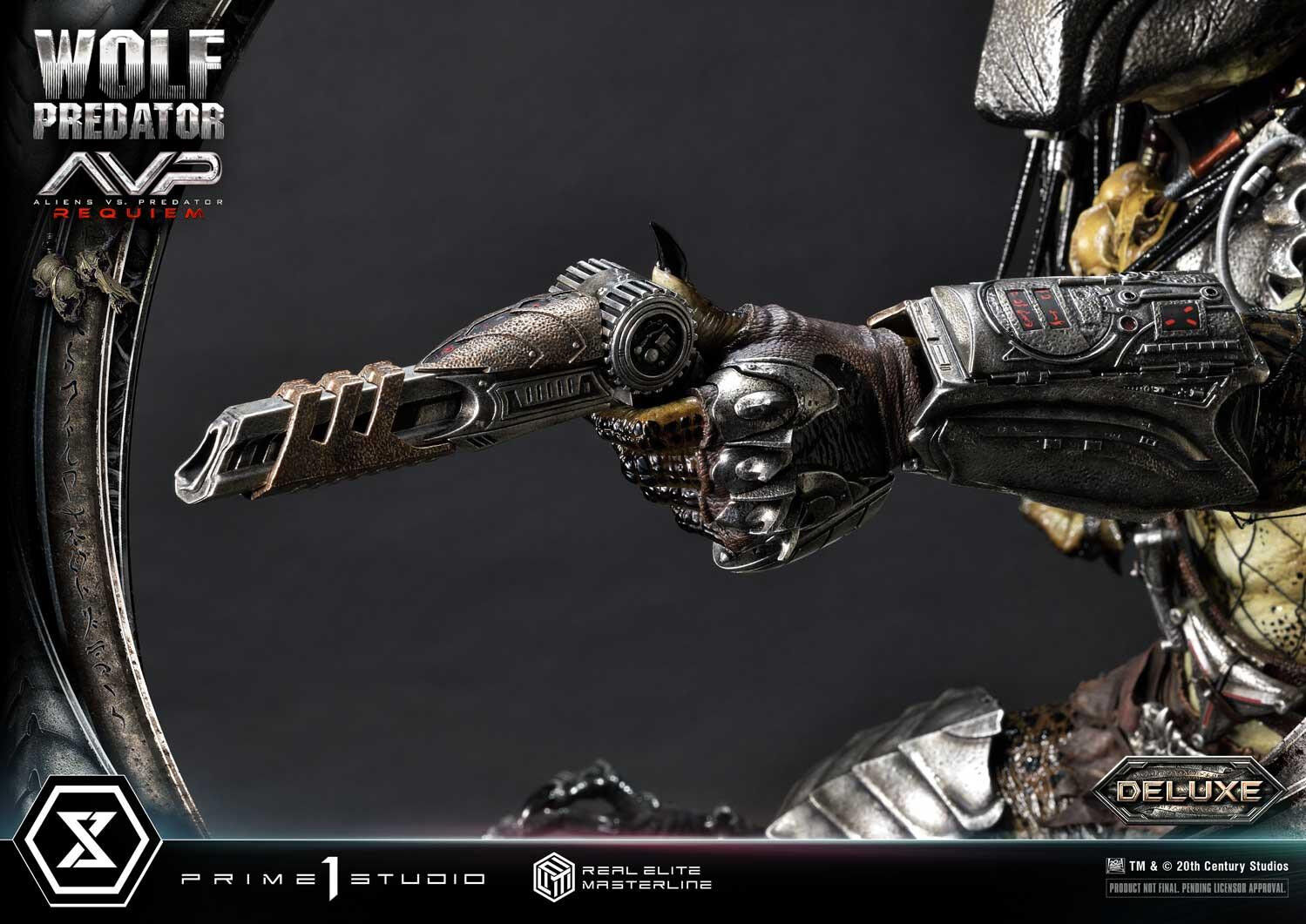 Aliens Vs Predator: Requiem - Alien Warrior - Wolf Predator - Real Elite Masterline  (REMAVP-01DX) - 1/3 - DX Version (Prime 1 Studio) photo 5