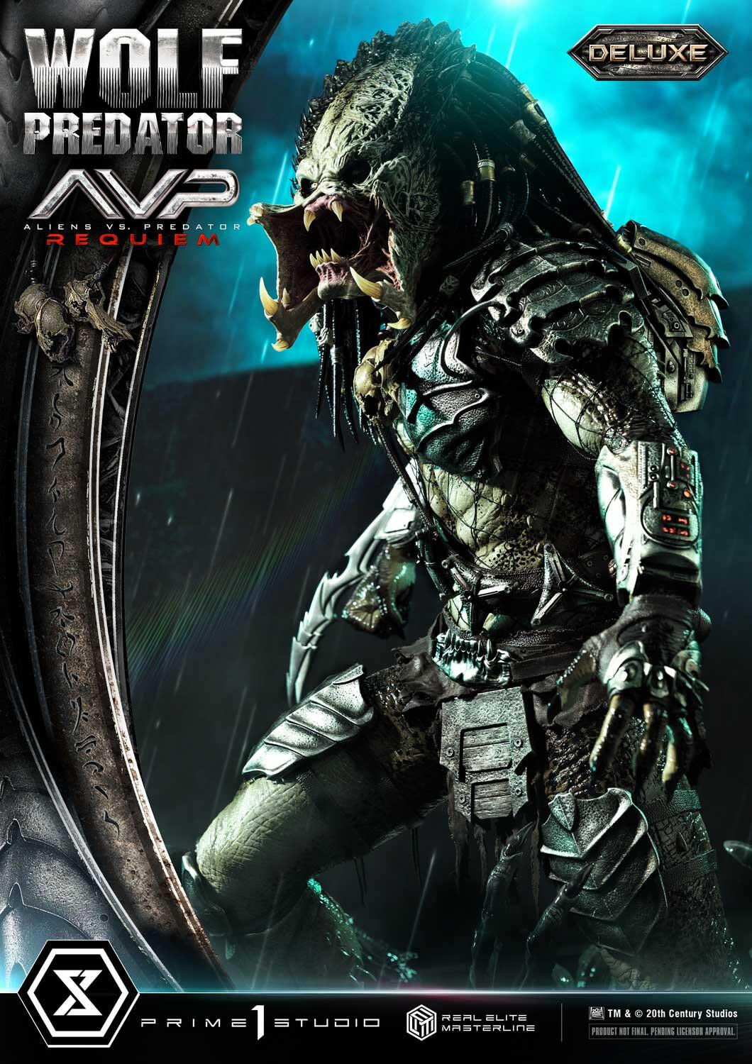 Aliens Vs Predator: Requiem - Alien Warrior - Wolf Predator - Real Elite Masterline  (REMAVP-01DX) - 1/3 - DX Version (Prime 1 Studio) photo 19