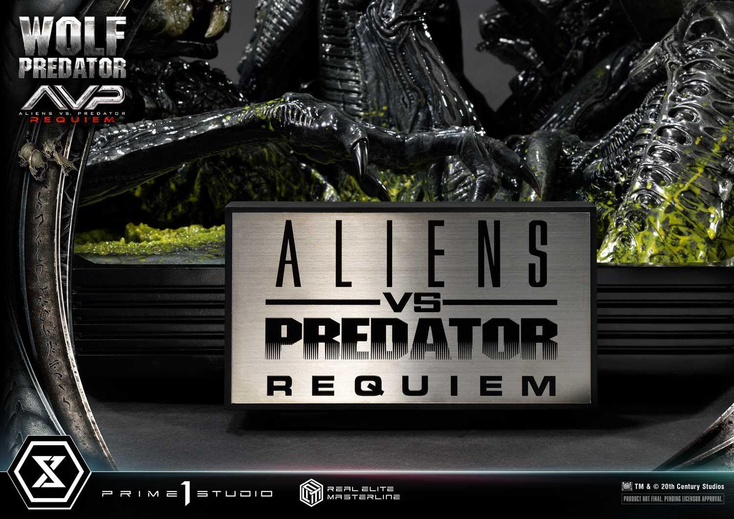 Aliens Vs Predator: Requiem - Alien Warrior - Wolf Predator - Real Elite Masterline  (REMAVP-01DX) - 1/3 - DX Version (Prime 1 Studio) photo 24