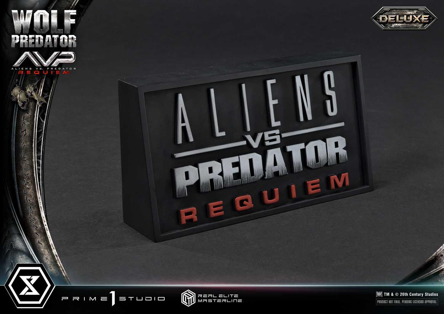 Aliens Vs Predator: Requiem - Alien Warrior - Wolf Predator - Real Elite Masterline  (REMAVP-01DX) - 1/3 - DX Version (Prime 1 Studio) photo 29