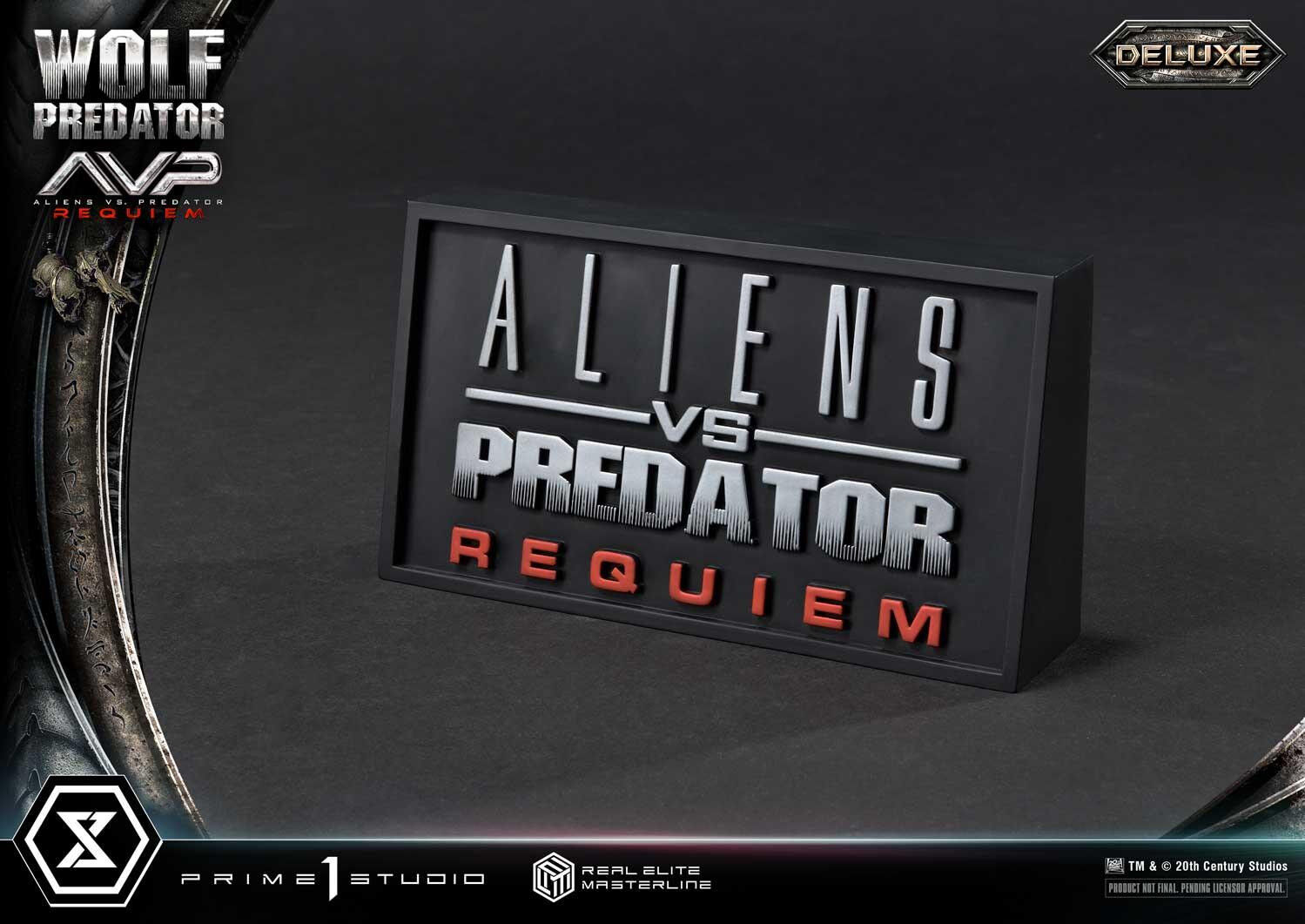 Aliens Vs Predator: Requiem - Alien Warrior - Wolf Predator - Real Elite Masterline  (REMAVP-01DX) - 1/3 - DX Version (Prime 1 Studio) photo 30