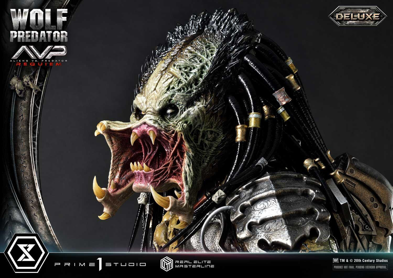Aliens Vs Predator: Requiem - Alien Warrior - Wolf Predator - Real Elite Masterline  (REMAVP-01DX) - 1/3 - DX Version (Prime 1 Studio) photo 32